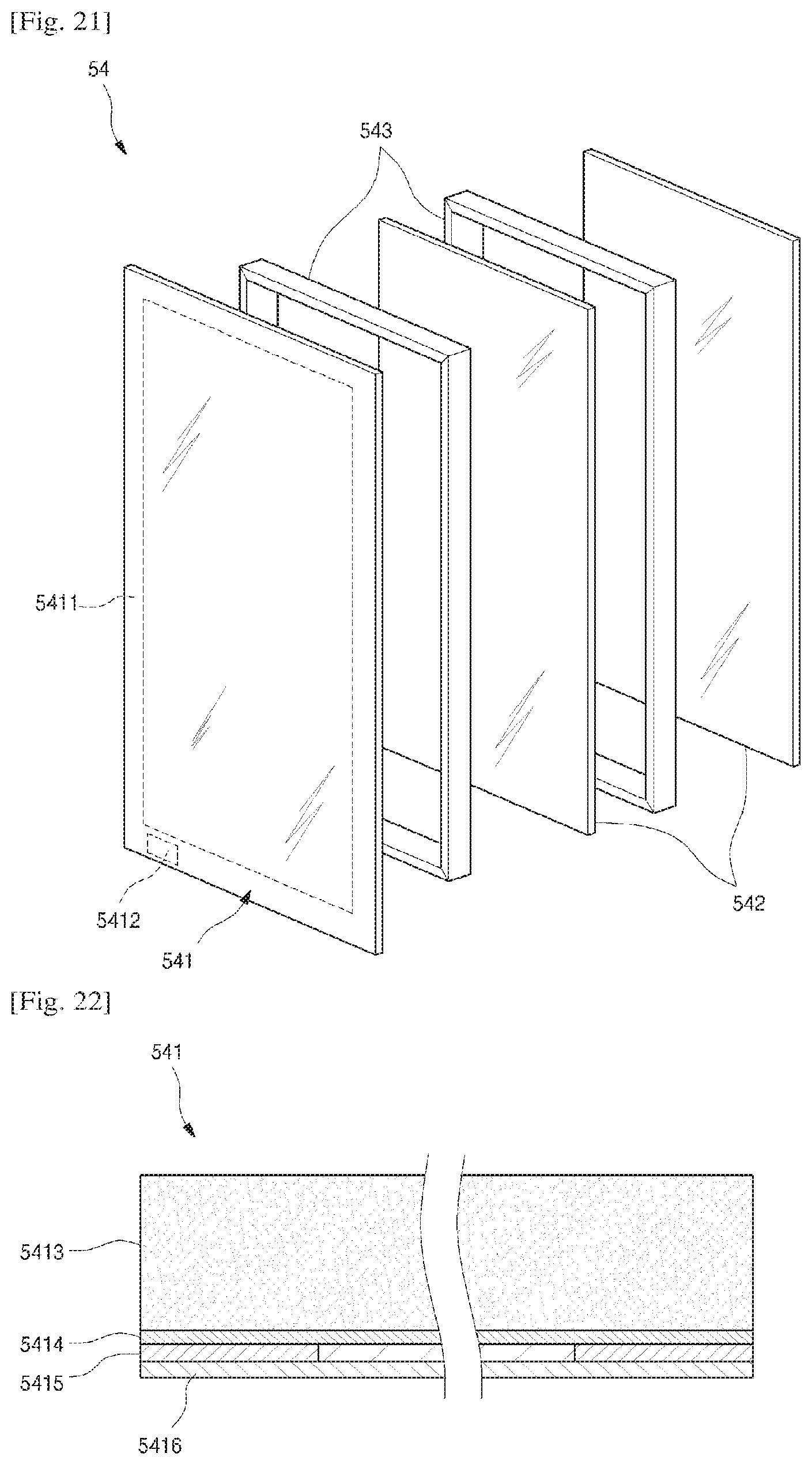 Patent US11781806 Figure 20 – Refrigerator having panel assembly