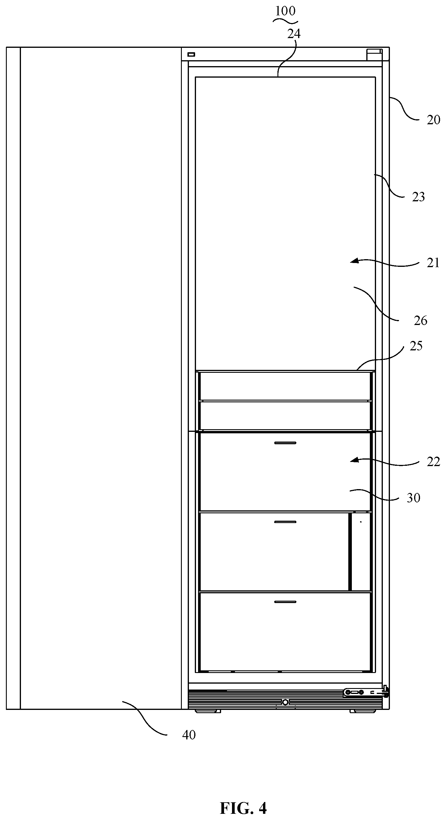 Patent US11781807 Figure 3 – Rotating lamp, refrigerator, and control method for rotating lamp in refrigerator