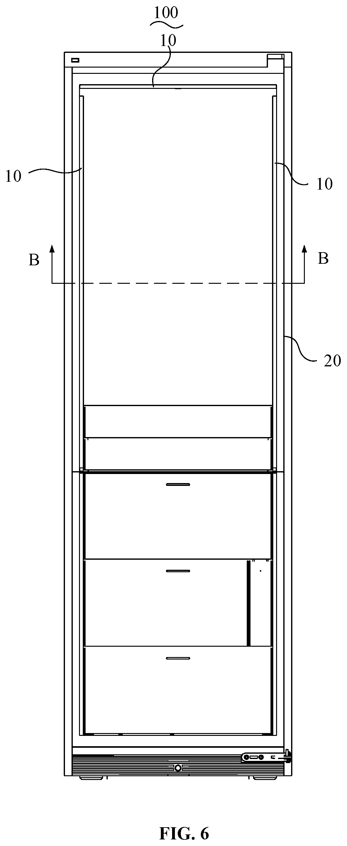 Patent US11781807 Figure 5 – Rotating lamp, refrigerator, and control method for rotating lamp in refrigerator