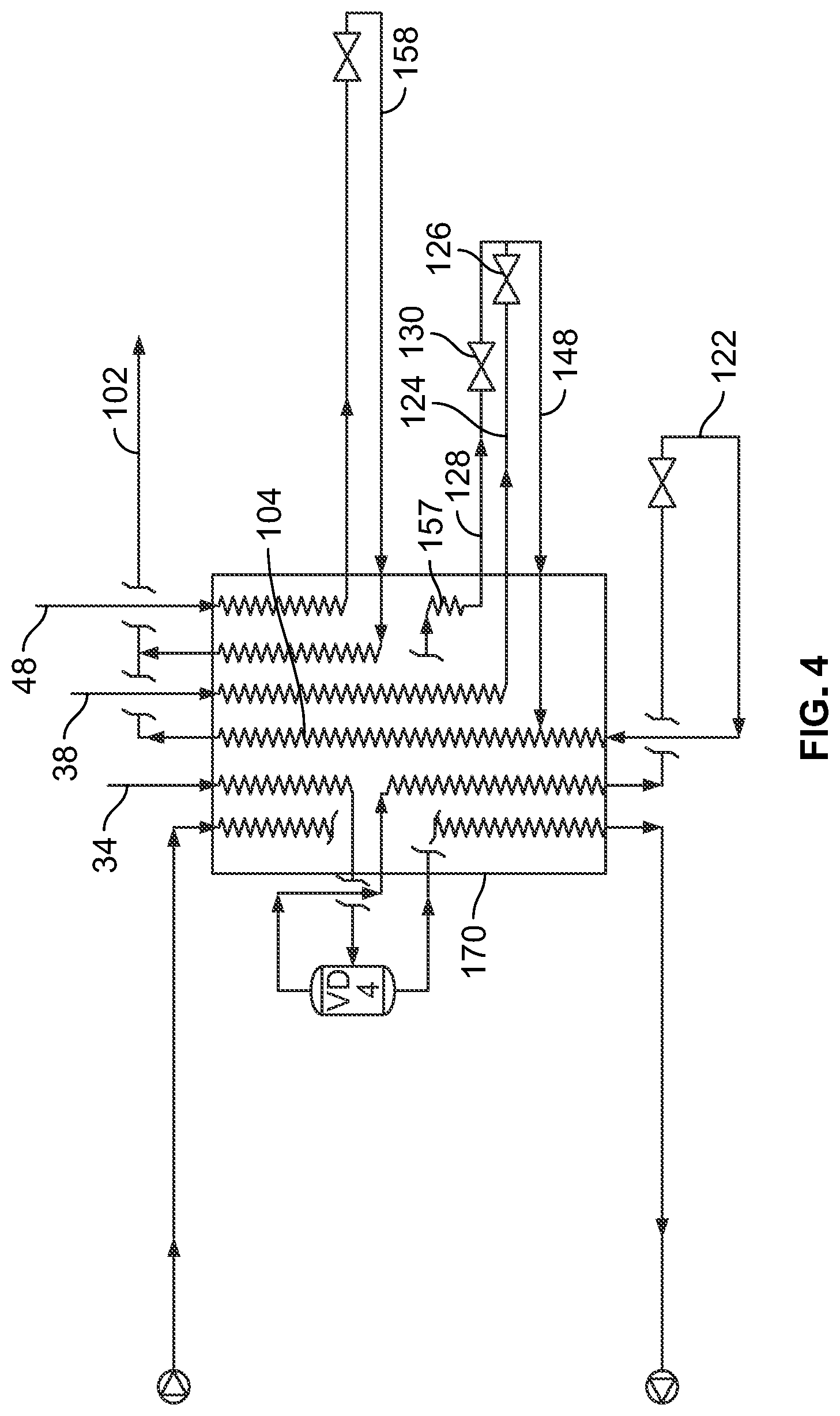 Patent US11781809 Figure 4 – Mixed refrigerant system and method