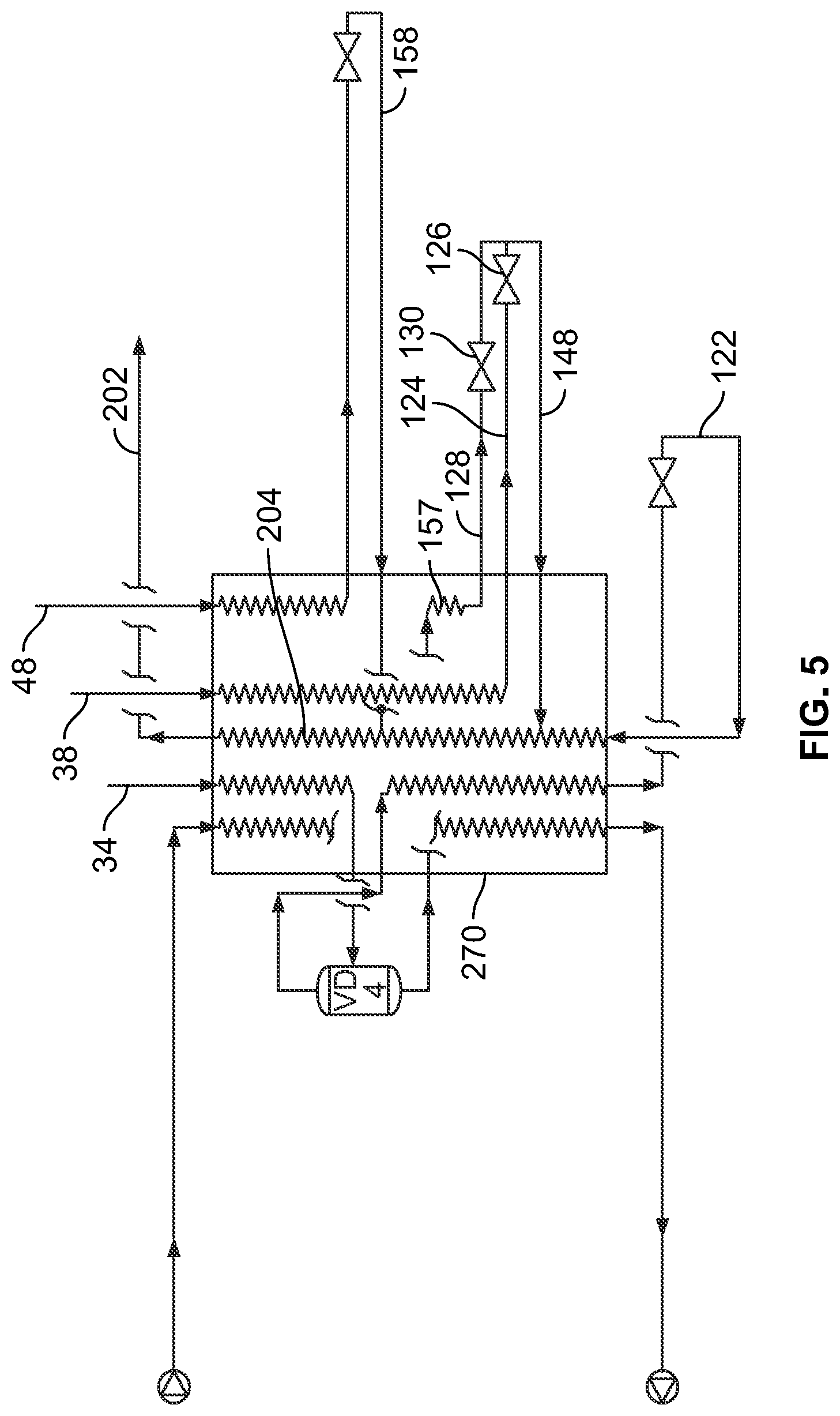 Patent US11781809 Figure 5 – Mixed refrigerant system and method