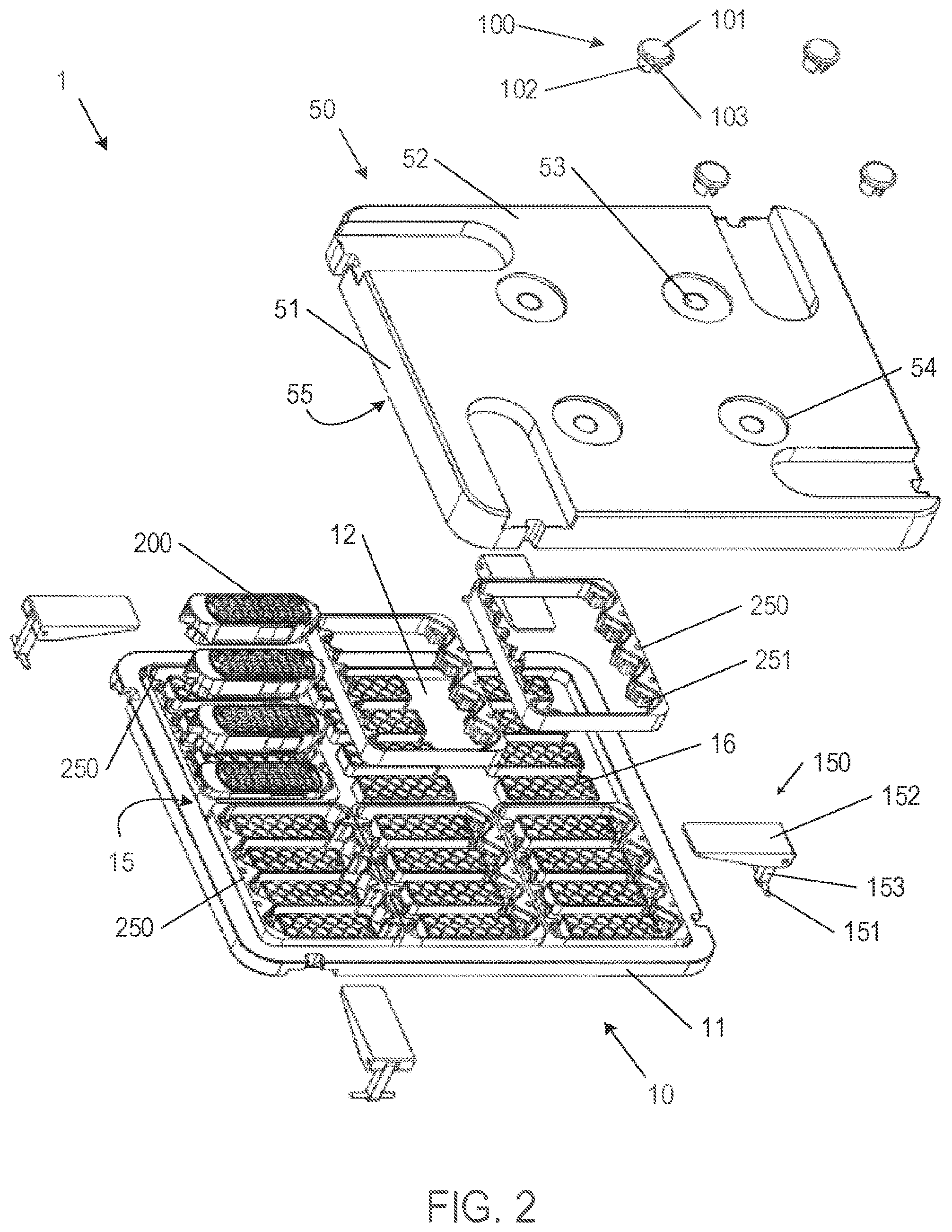 Patent US11781811 Figure 2 – Apparatus for maintaining a controlled environment