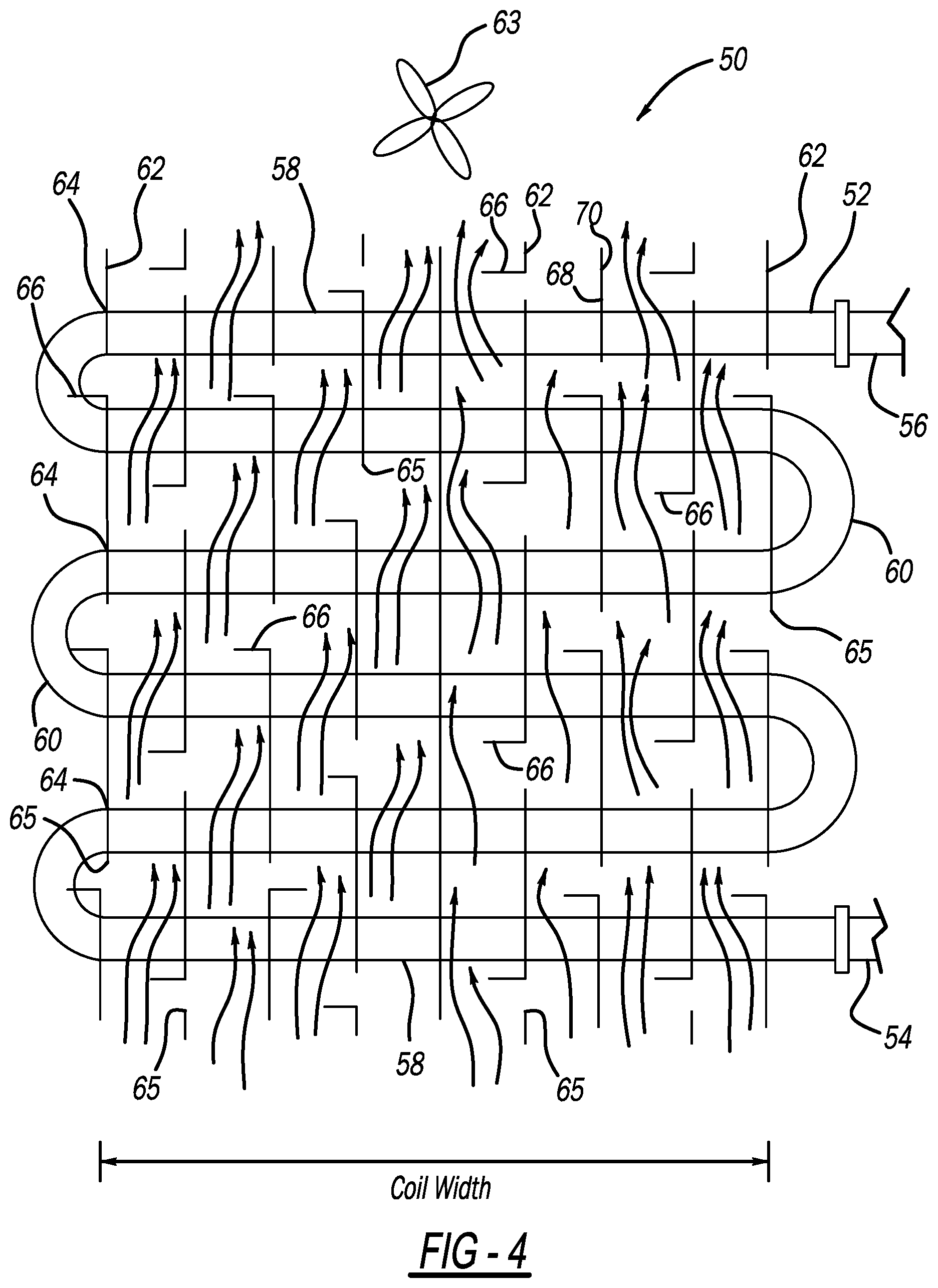 Patent US11781812 Figure 4 – Fin enhancements for low Reynolds number airflow