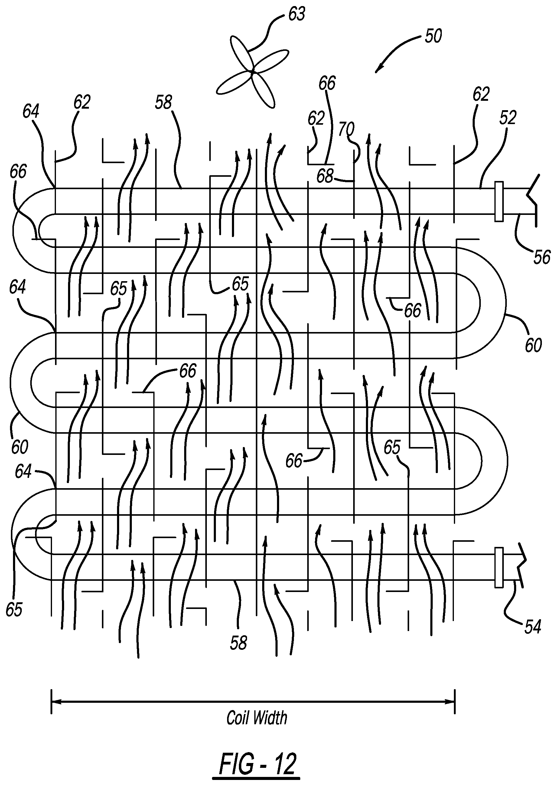 Patent US11781812 Figure 11 – Fin enhancements for low Reynolds number airflow