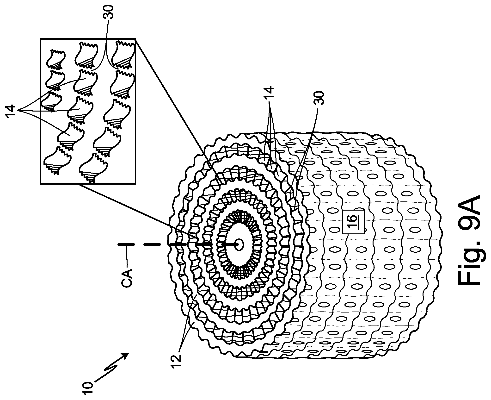 Patent US11781813 Figure 11 – Multi-scale unitary radial heat exchanger core