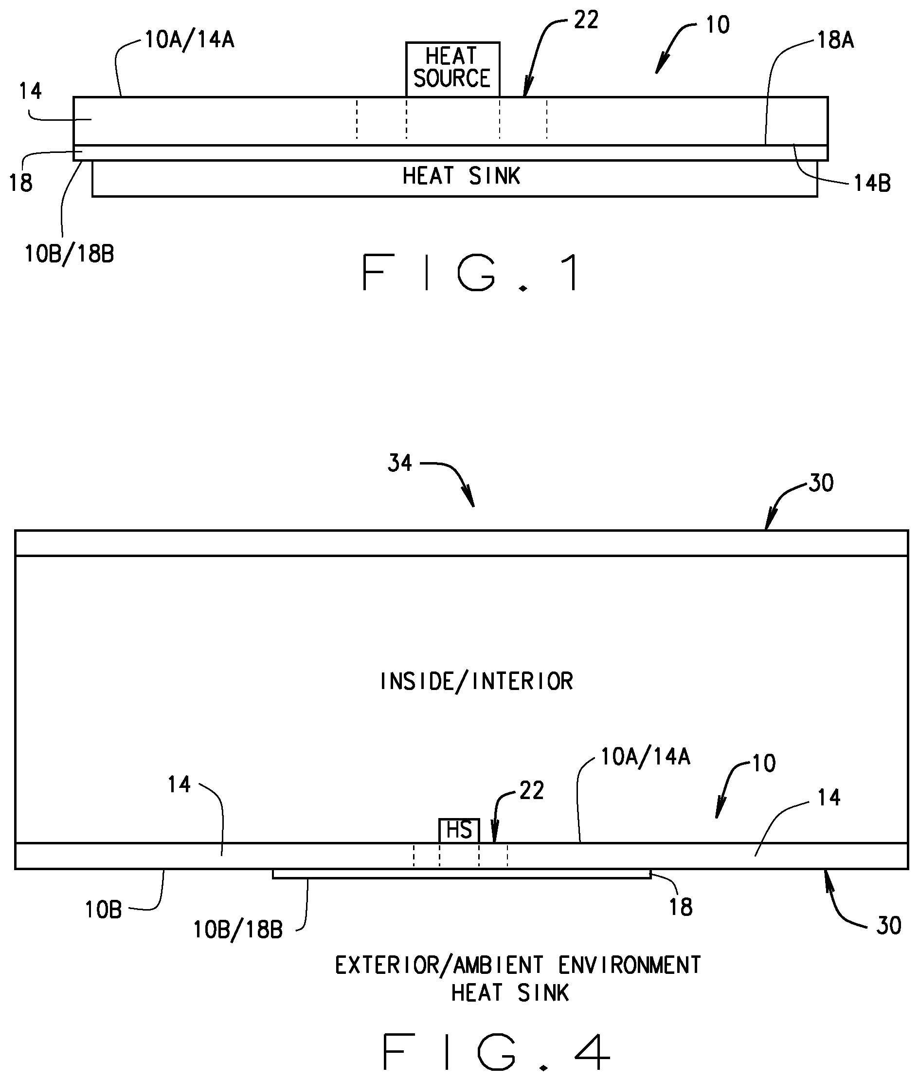 Patent US11781815 Figure 1 – Lightweight structurally and thermally efficient oscillating heat pipe panel