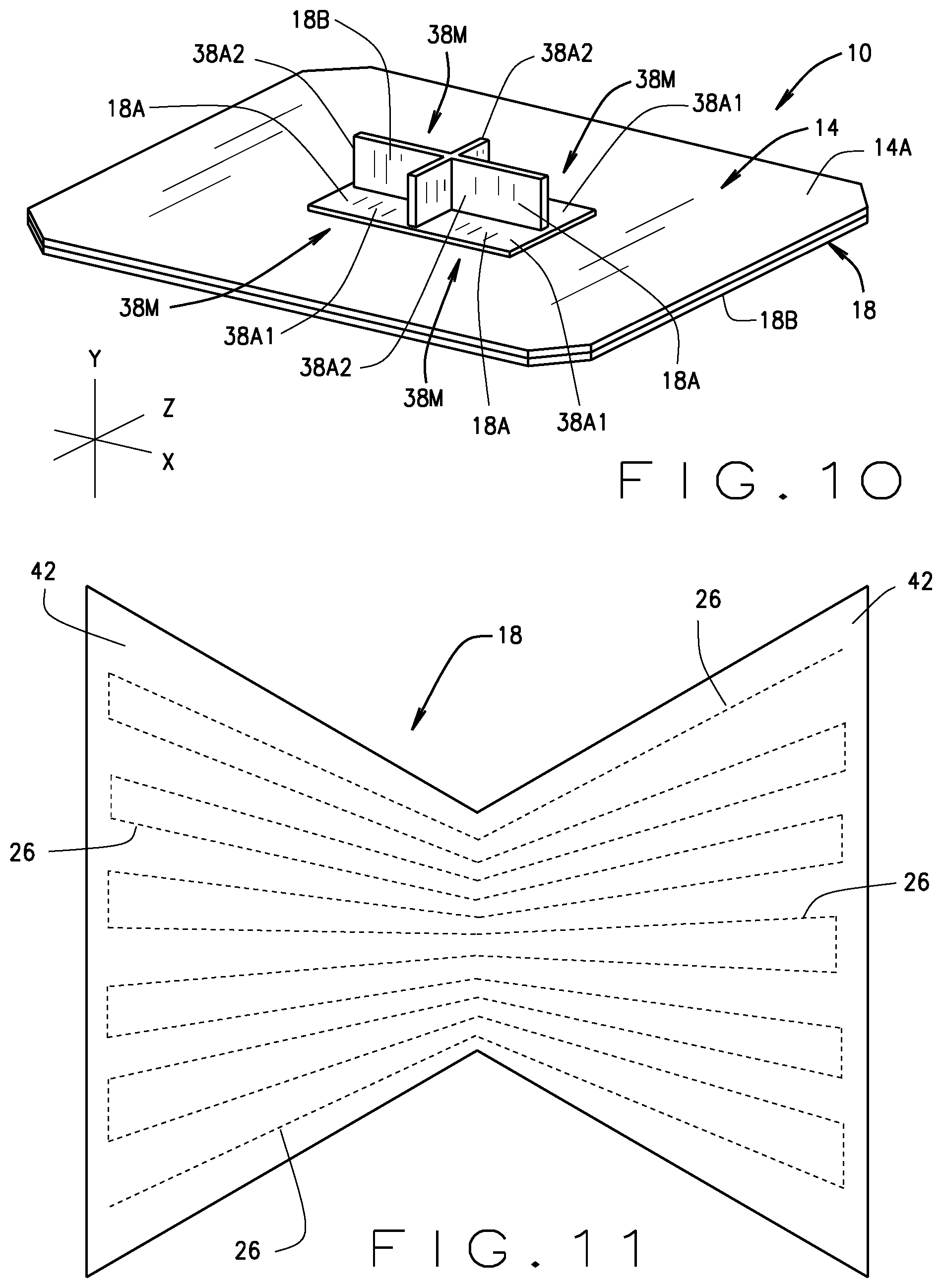Patent US11781815 Figure 8 – Lightweight structurally and thermally efficient oscillating heat pipe panel