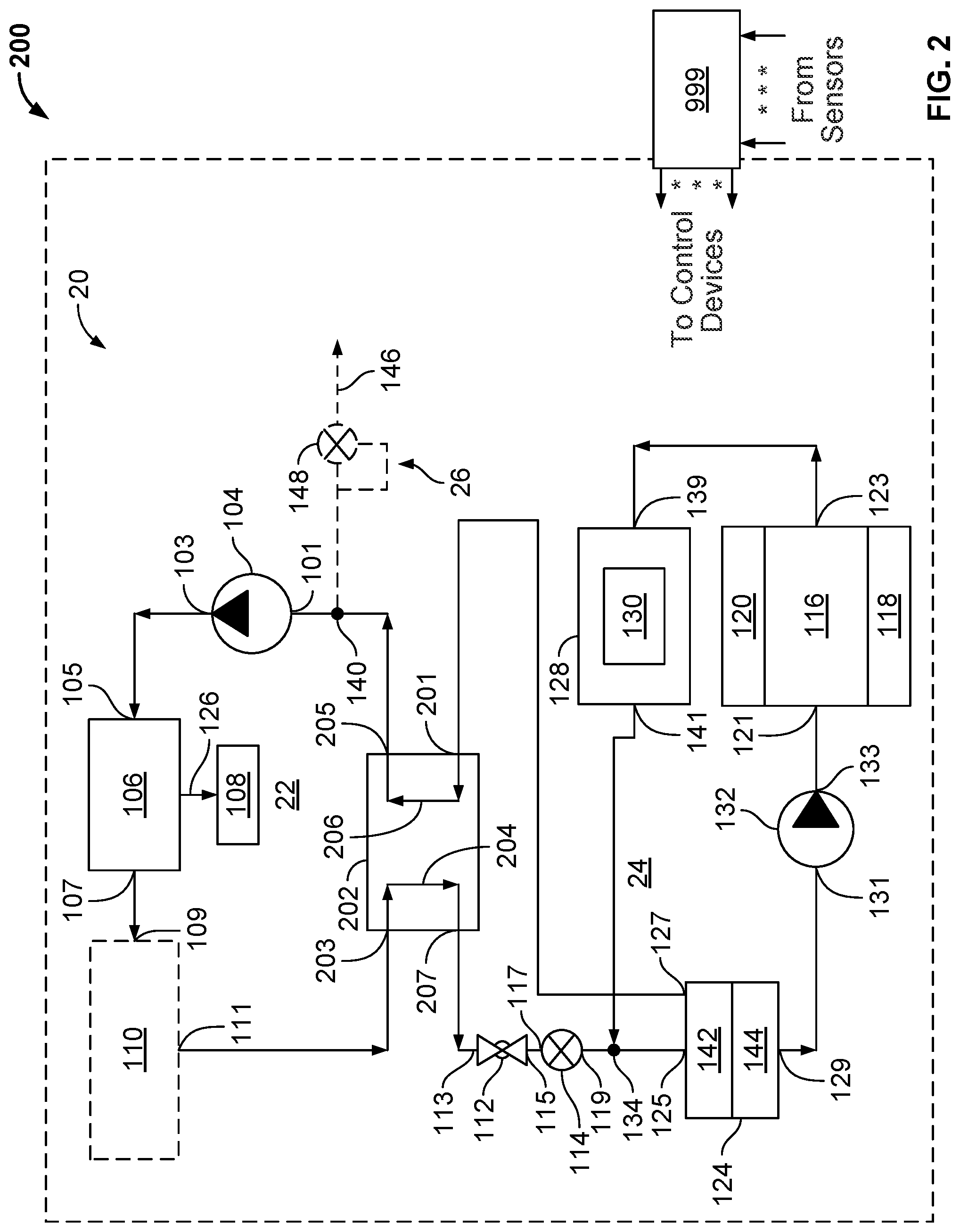 Patent US11781817 Figure 2 – Thermal management systems for extended operation