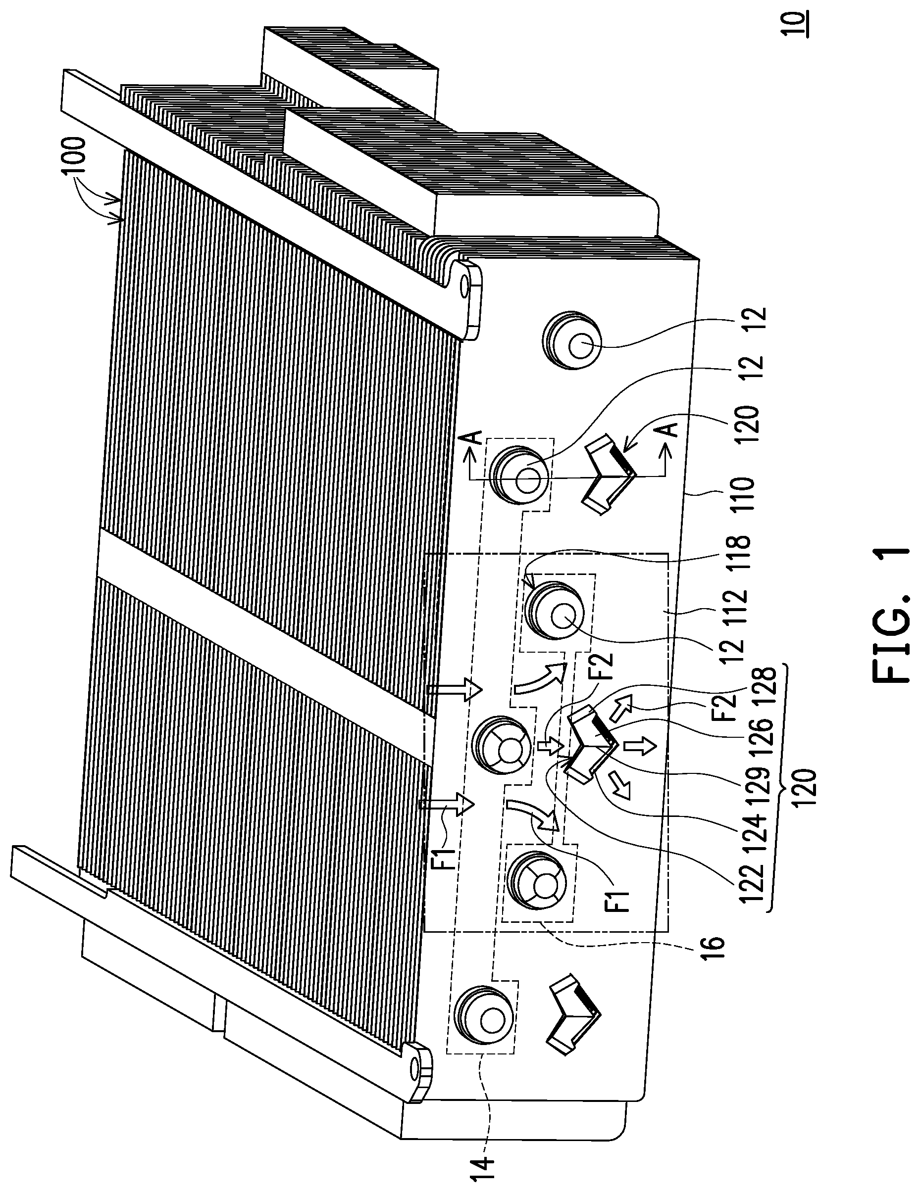 Patent US11781818 Figure 1 – Heat dissipation fin and heat dissipation module