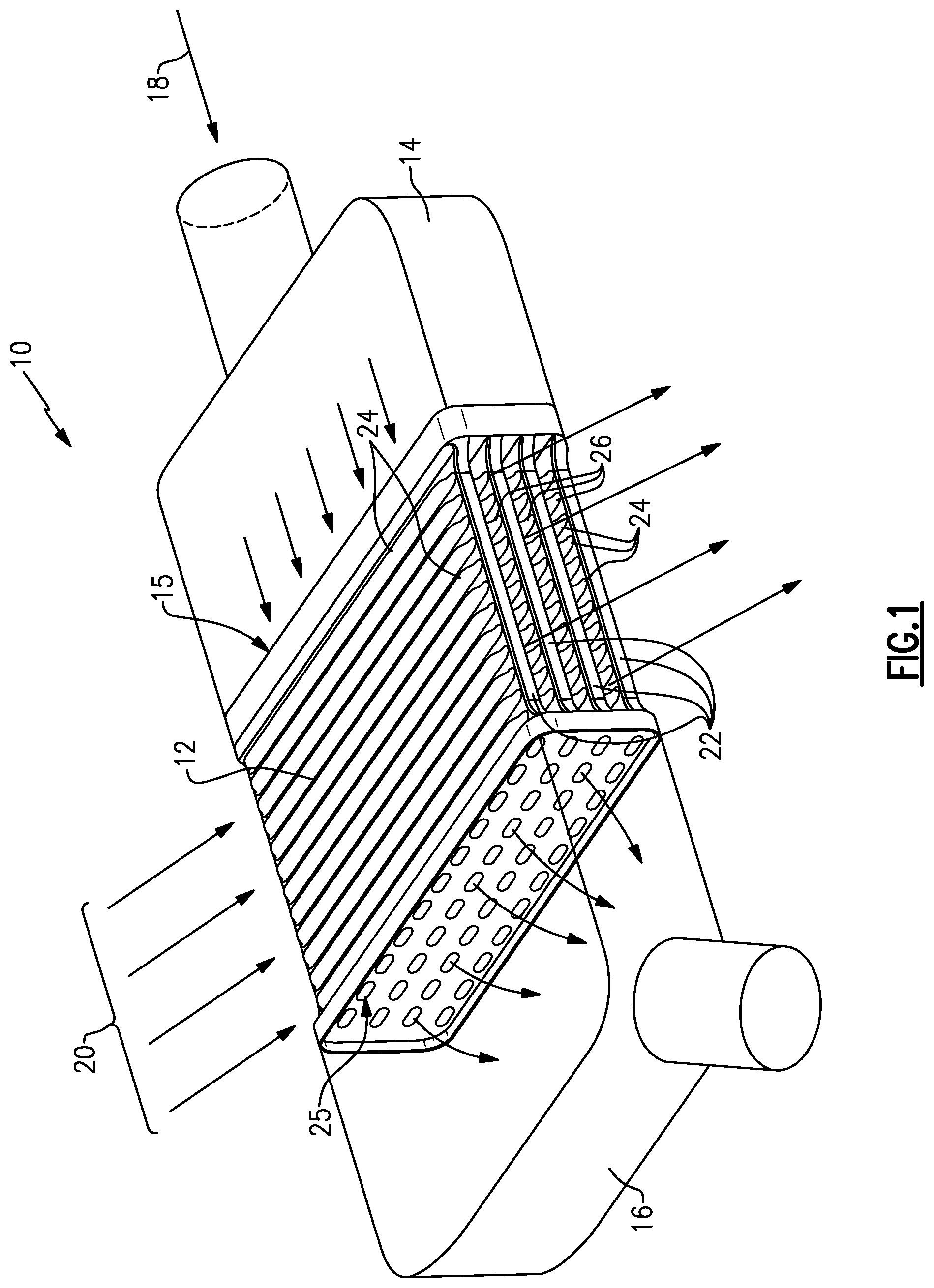 Patent US11781819 Figure 1 – Stackable core system for producing cast plate heat exchanger