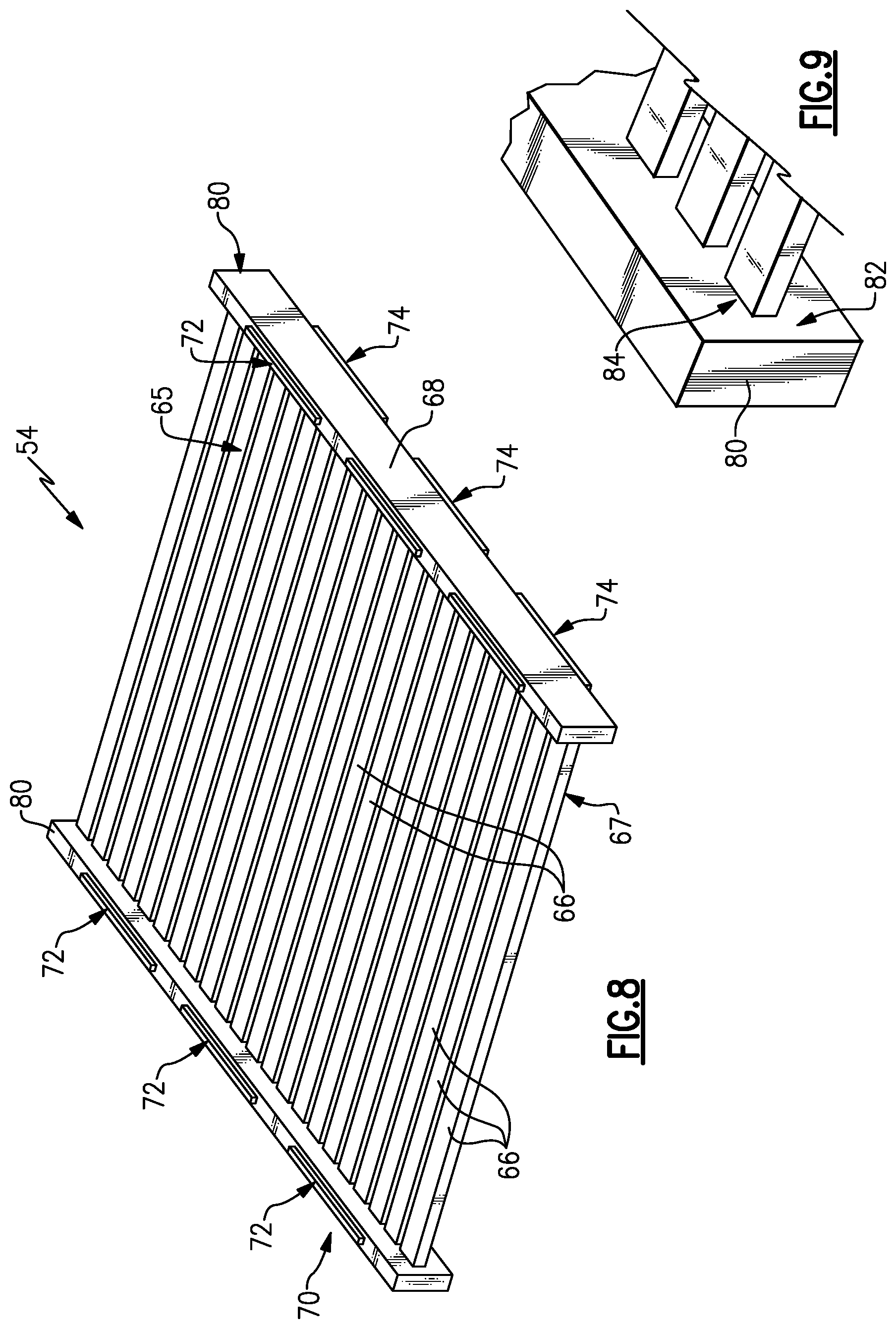 Patent US11781819 Figure 6 – Stackable core system for producing cast plate heat exchanger