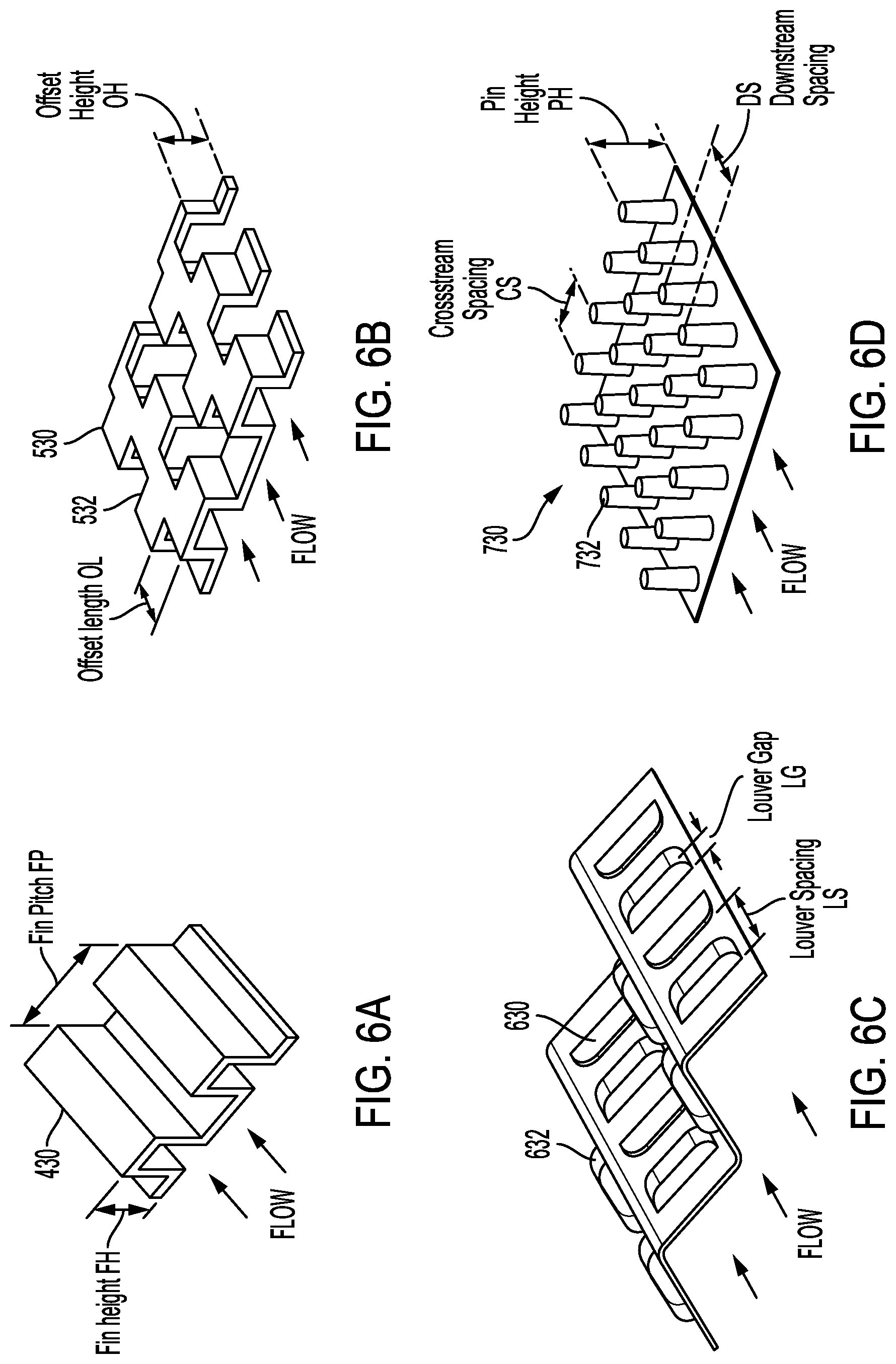 Patent US11781821 Figure 6 – Conformal heat exchanger passage features for improved flow distribution