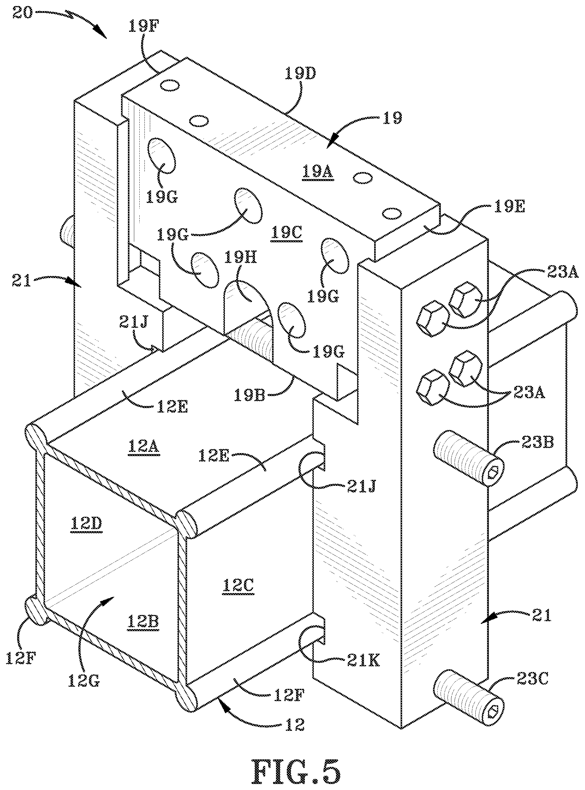 Patent US11781823 Figure 5 – Method of using a lance cleaning system with movable support