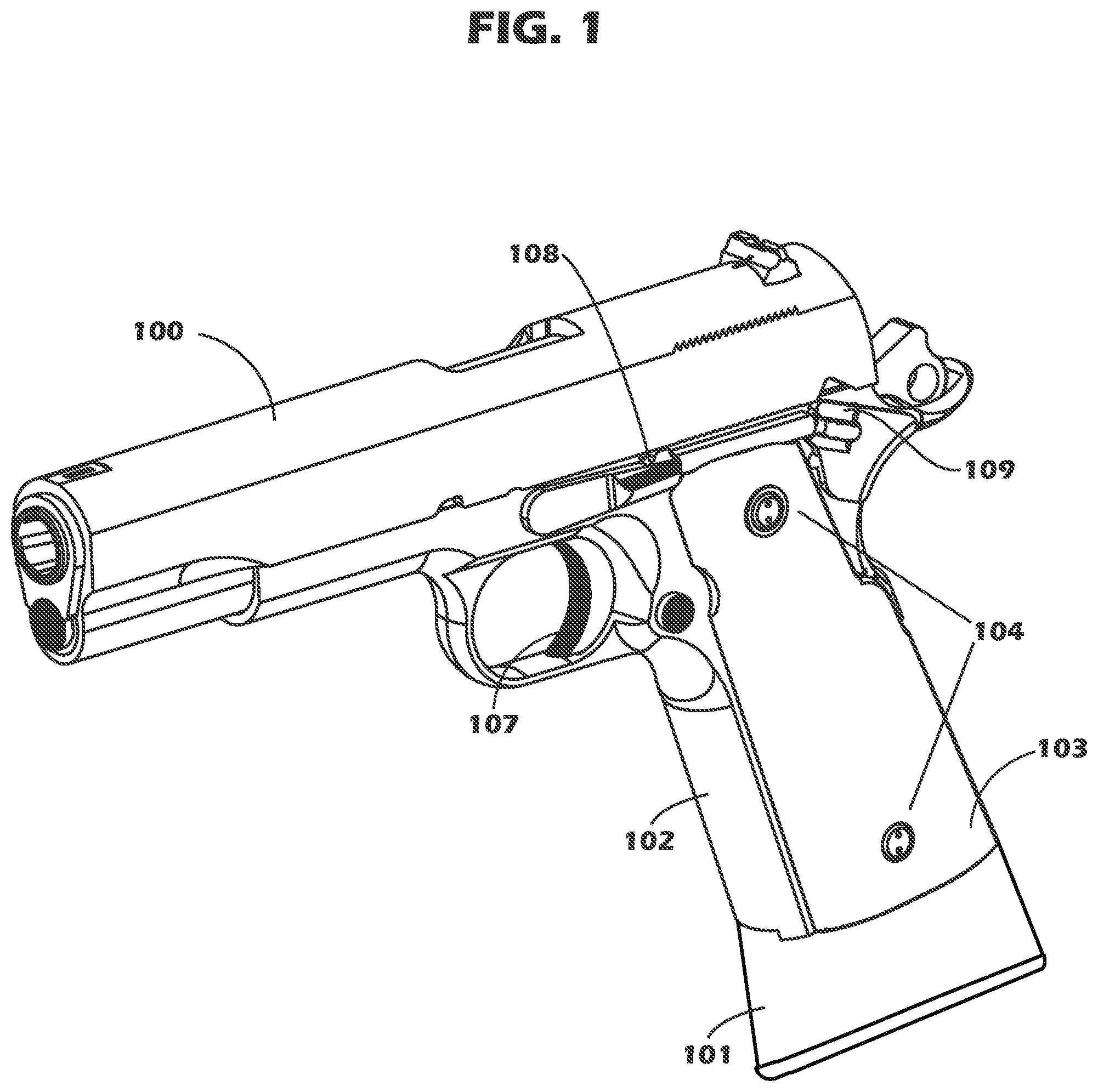 Patent US11781827 Figure 1 – Electronically controlled safety system for use in firearms and a method for its use