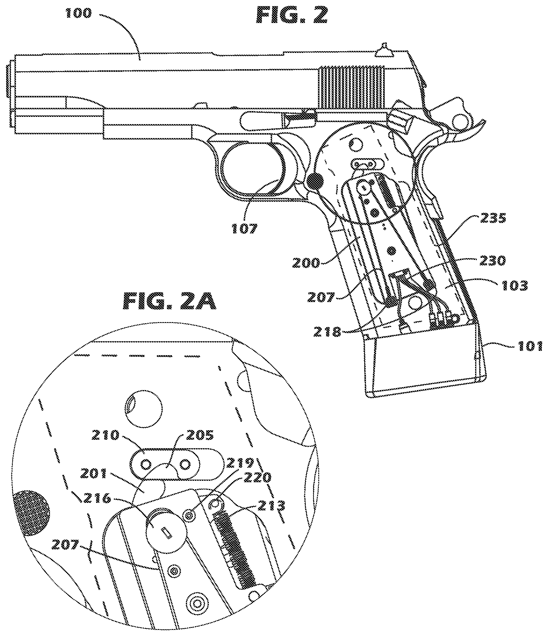 Patent US11781827 Figure 2 – Electronically controlled safety system for use in firearms and a method for its use