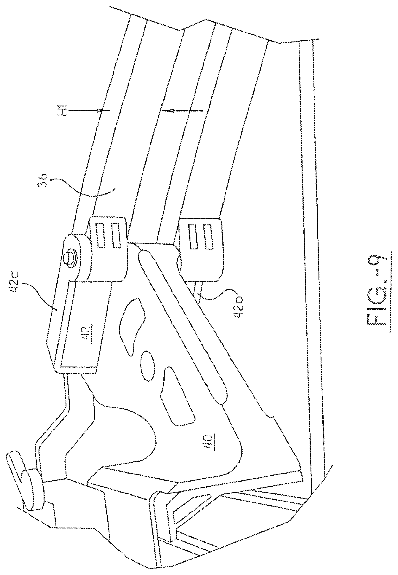 Patent US11781829 Figure 9 – Narrow crossbow with large power stroke