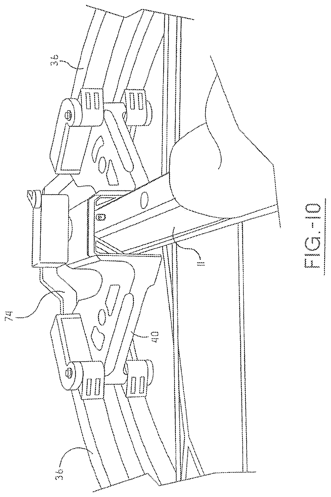 Patent US11781829 Figure 10 – Narrow crossbow with large power stroke