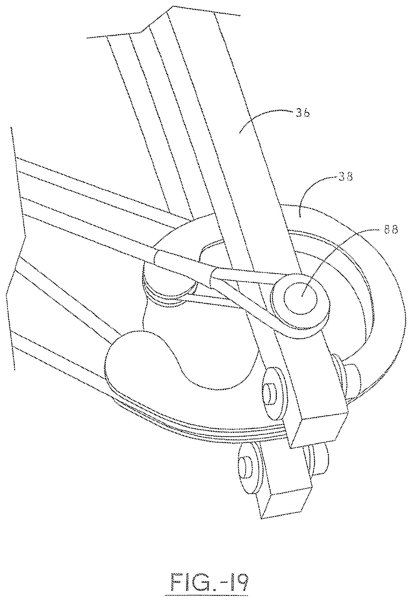 Patent US11781829 Figure 19 – Narrow crossbow with large power stroke