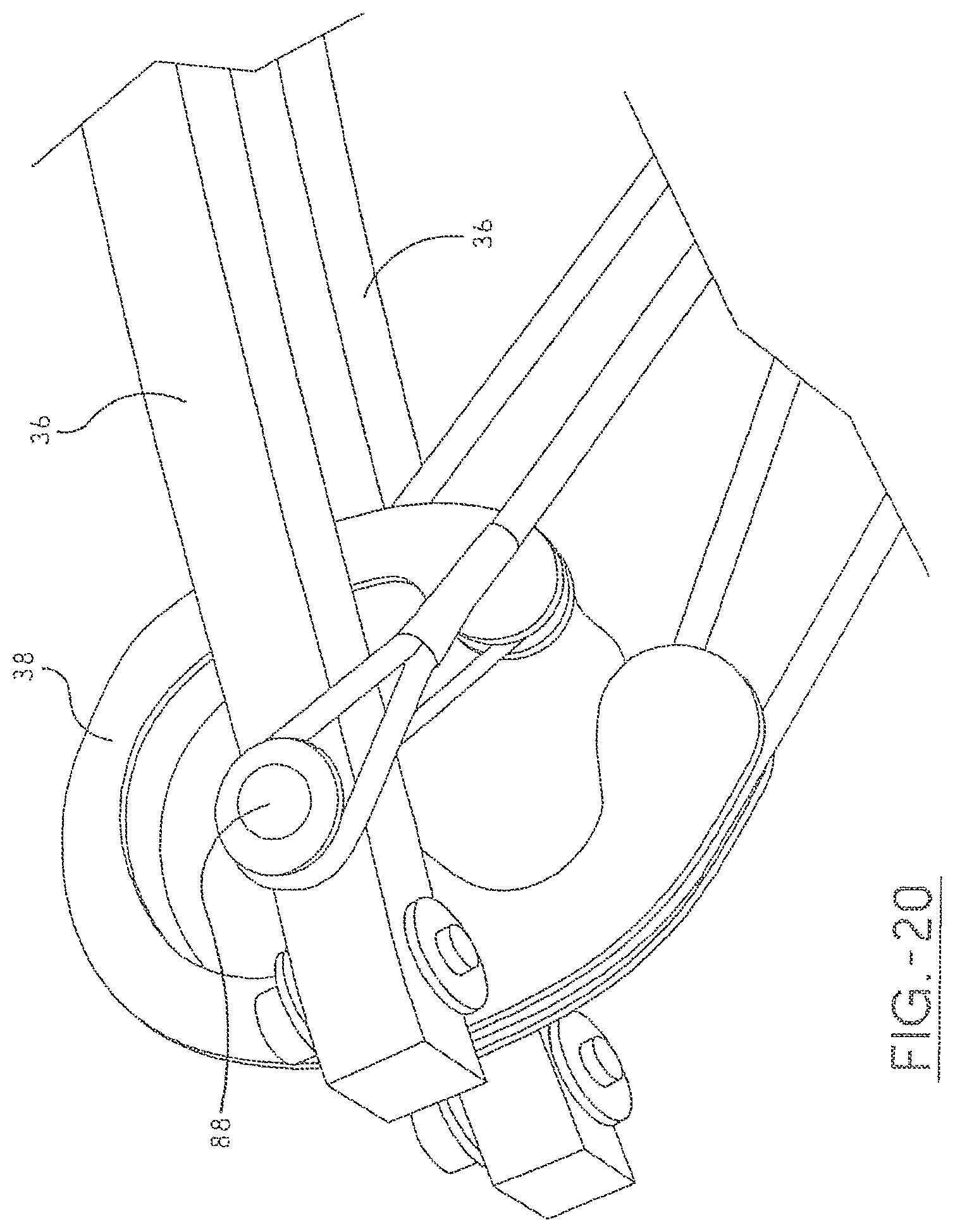 Patent US11781829 Figure 20 – Narrow crossbow with large power stroke