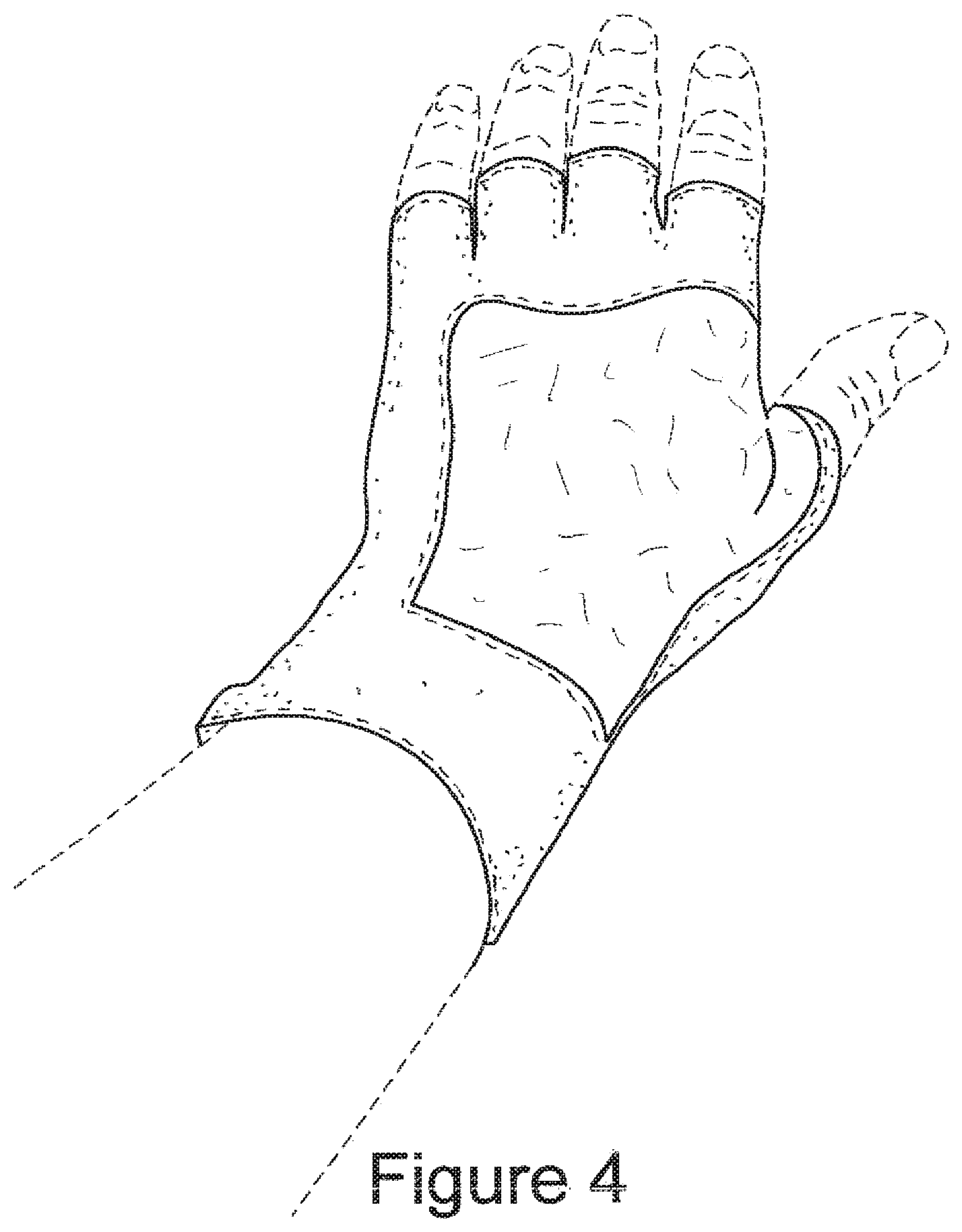 Patent US11781830 Figure 4 – Protective glove for archery shooting