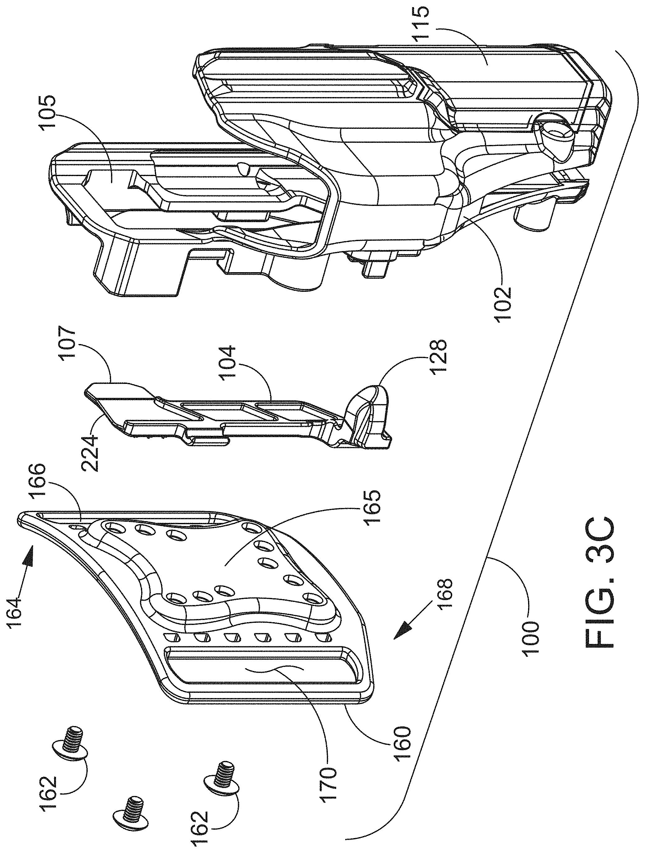 Patent US11781831 Figure 5 – Thumb-actuated locking holster system