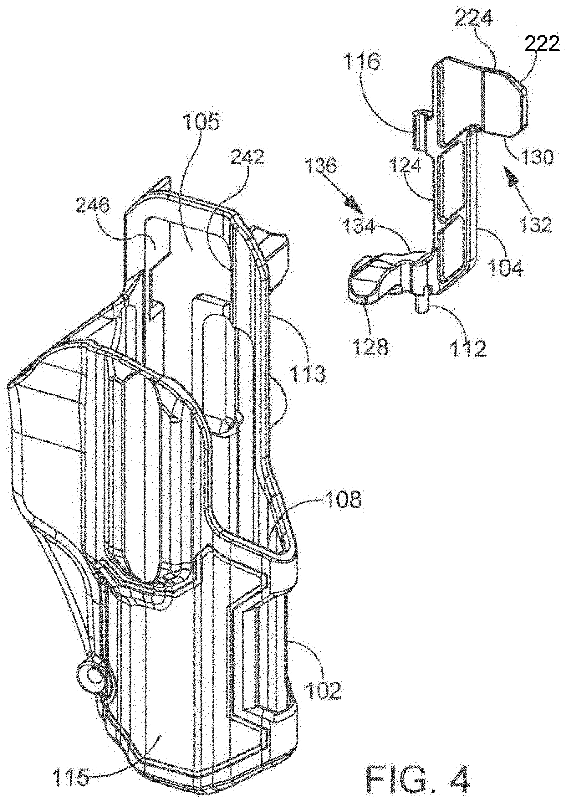 Patent US11781831 Figure 6 – Thumb-actuated locking holster system