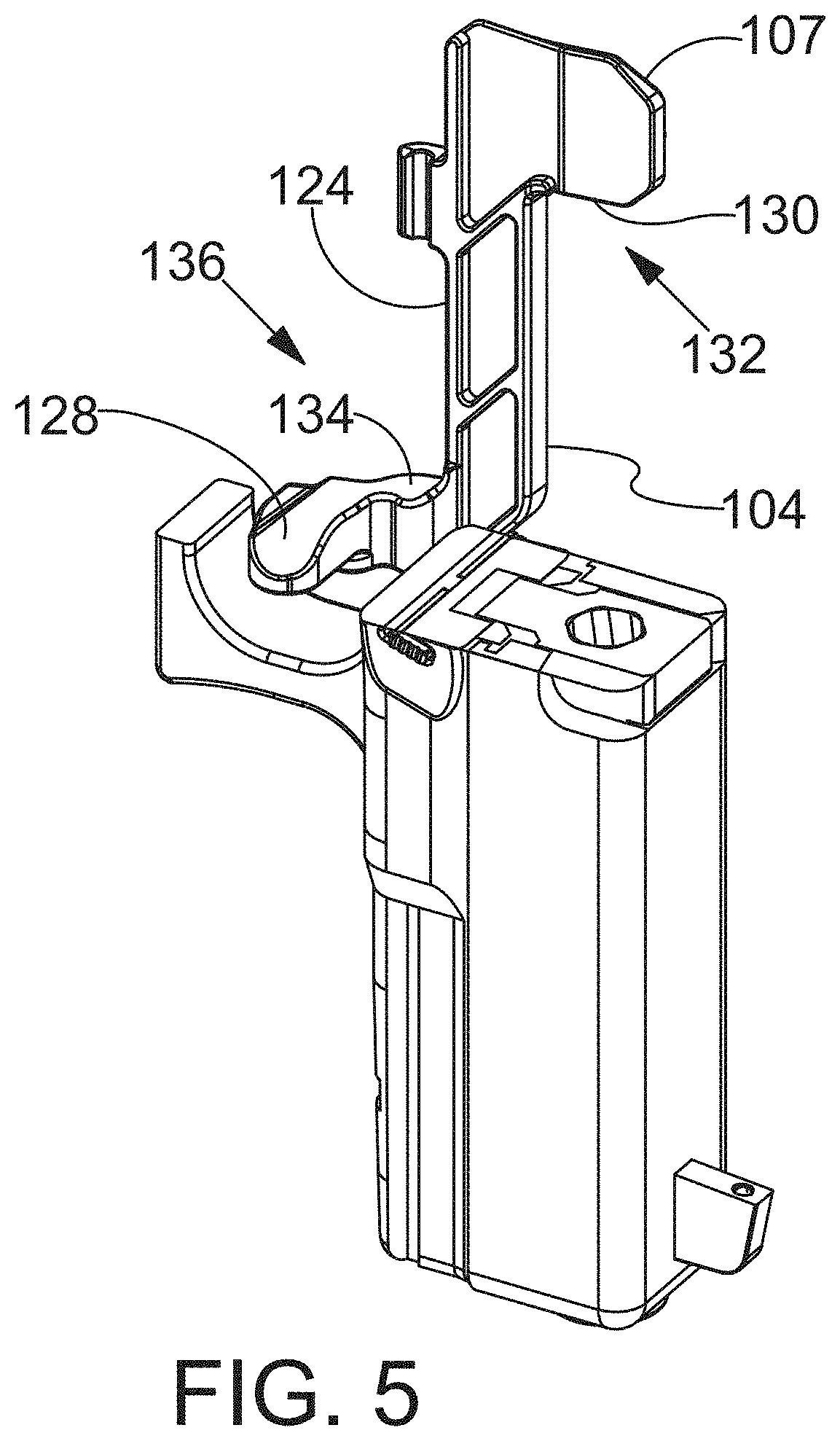 Patent US11781831 Figure 7 – Thumb-actuated locking holster system