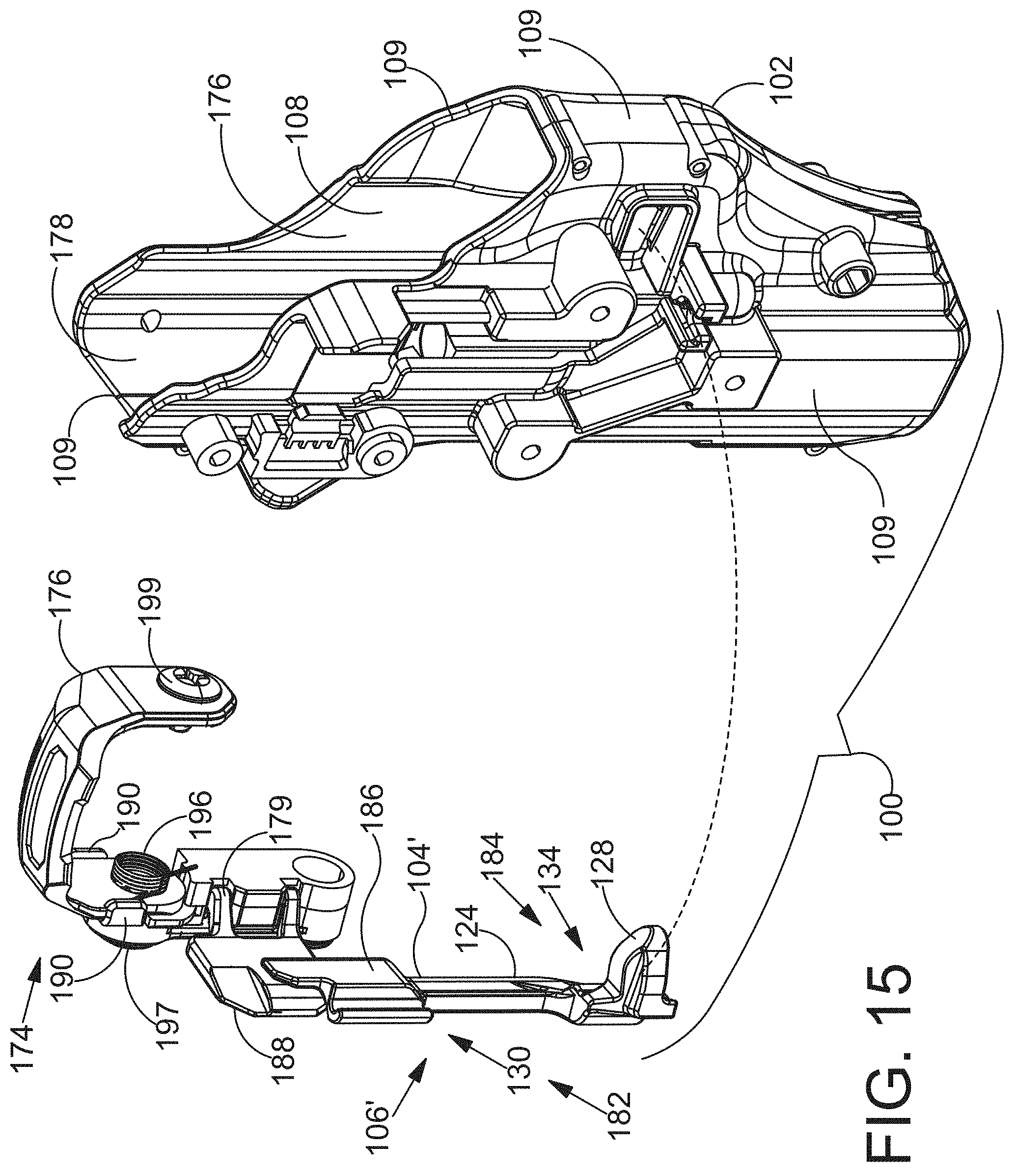 Patent US11781831 Figure 16 – Thumb-actuated locking holster system