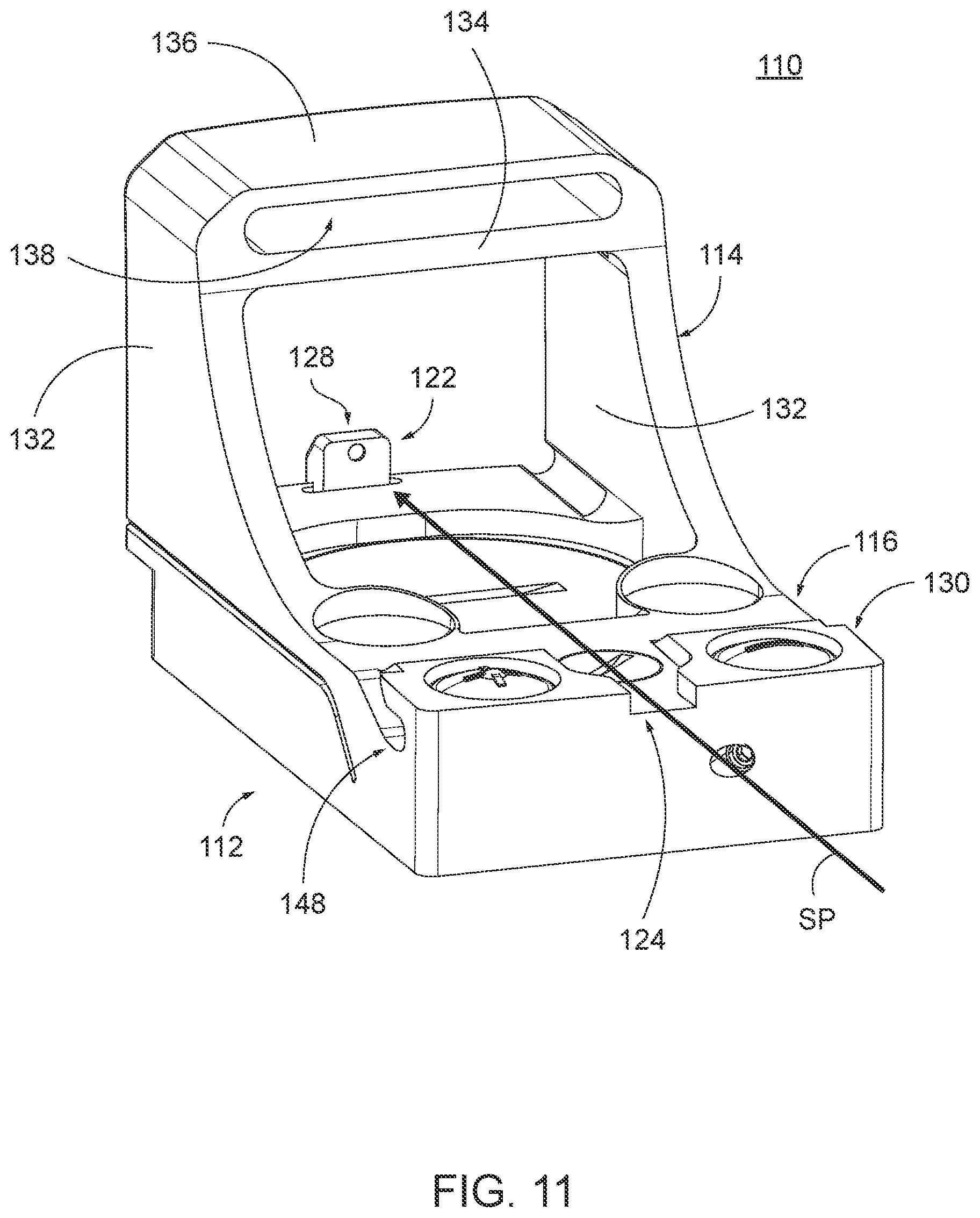 Patent US11781832 Figure 10 – Optical sight with reinforced frame
