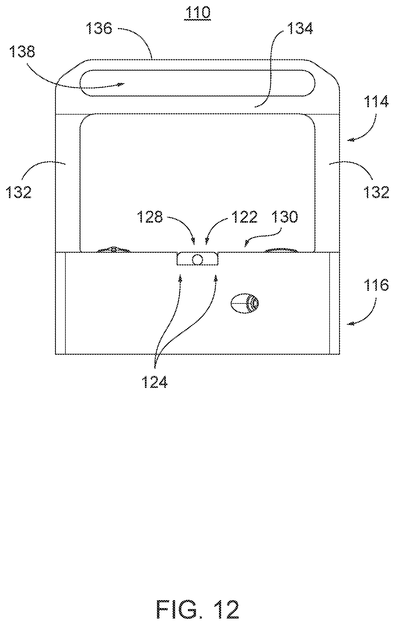 Patent US11781832 Figure 11 – Optical sight with reinforced frame