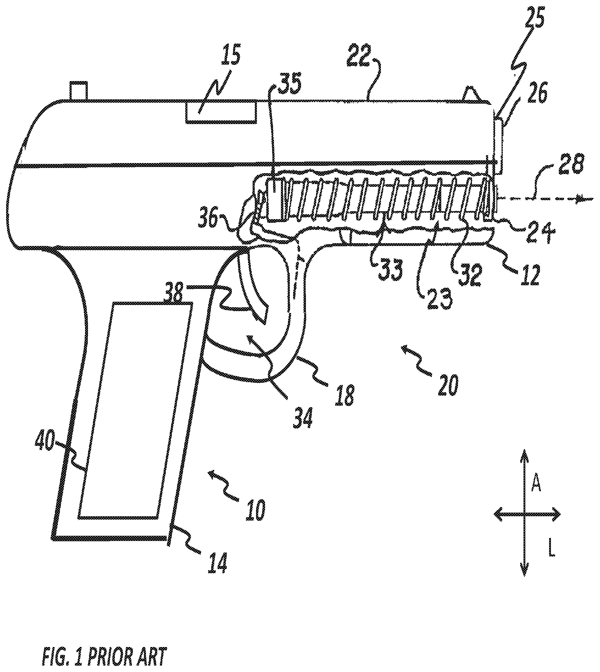 Patent US11781833 — Switchless sensing for electronic devices used with deterrent devices — Figure 1