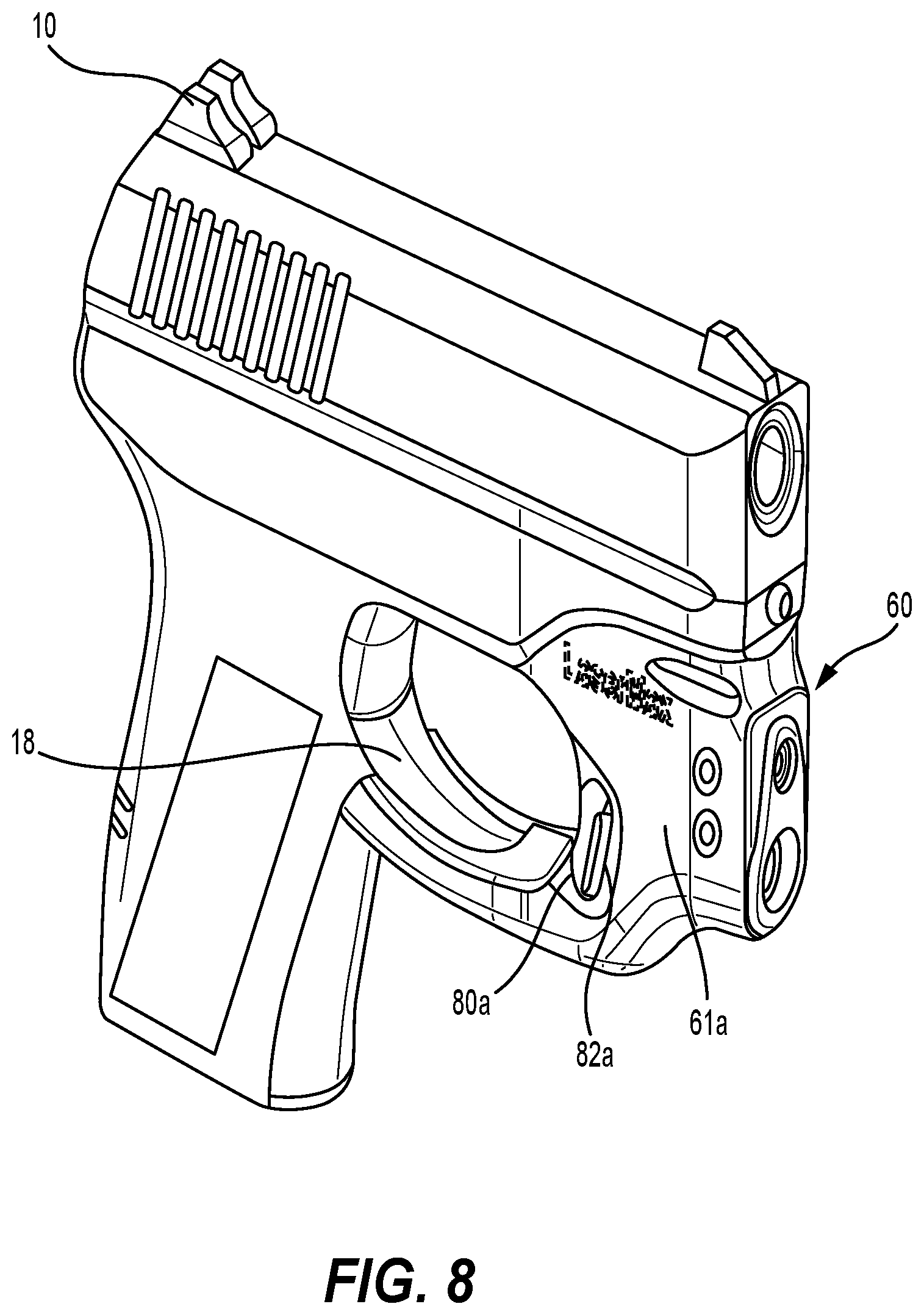 Patent US11781833 Figure 8 – Switchless sensing for electronic devices used with deterrent devices