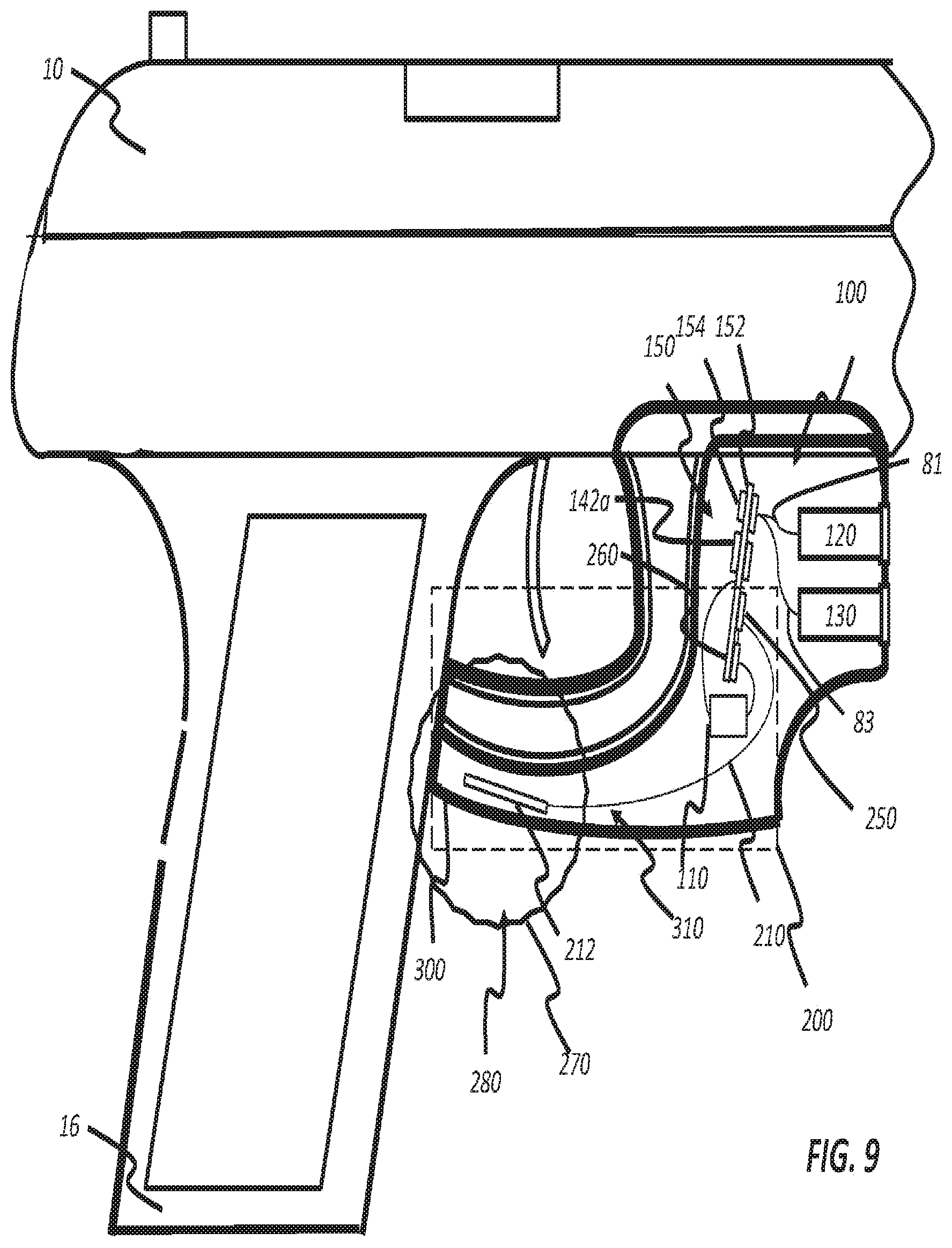 Patent US11781833 Figure 9 – Switchless sensing for electronic devices used with deterrent devices