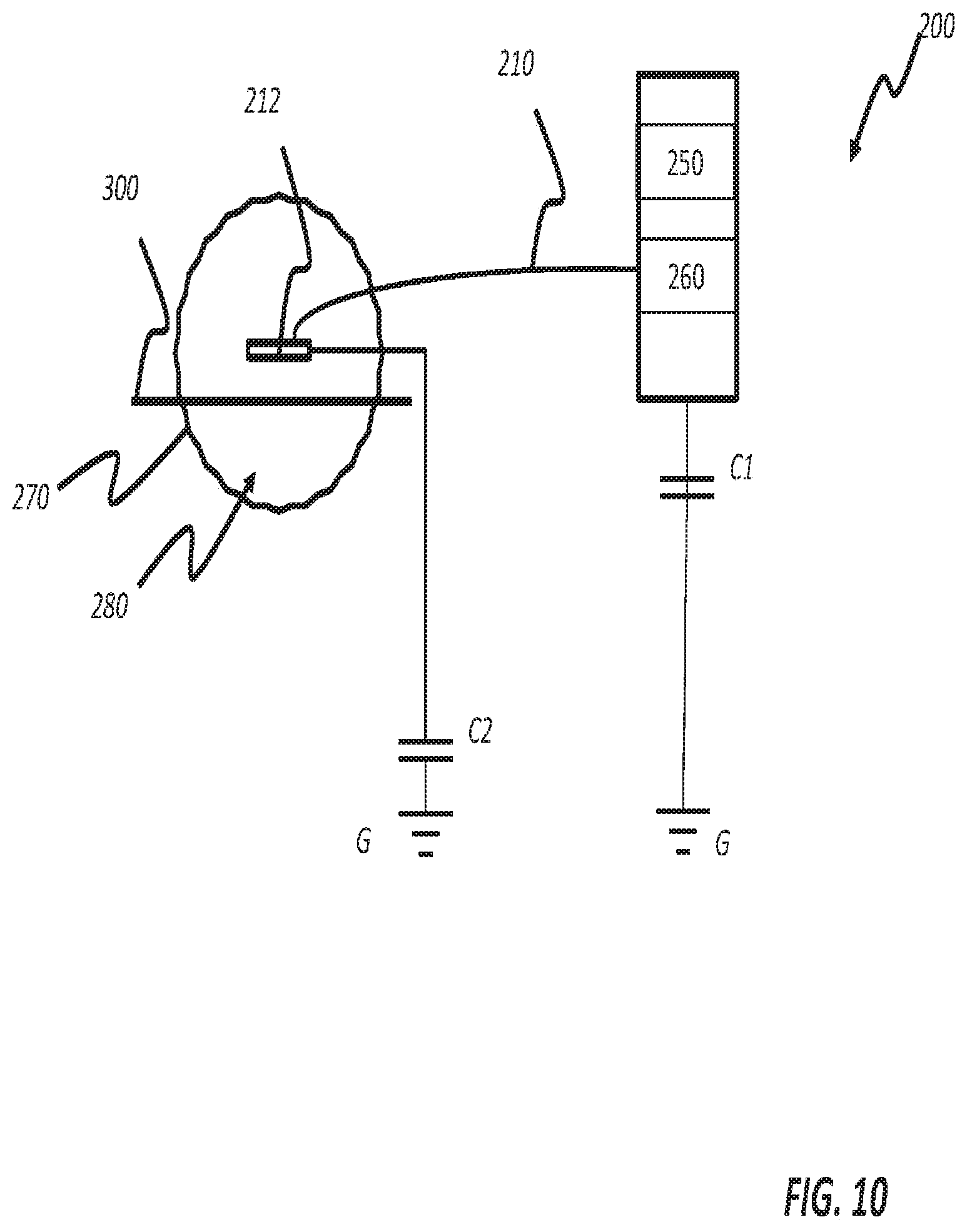 Patent US11781833 Figure 10 – Switchless sensing for electronic devices used with deterrent devices