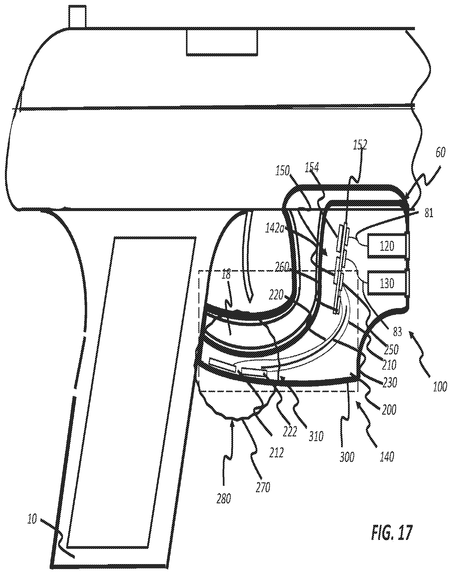 Patent US11781833 Figure 17 – Switchless sensing for electronic devices used with deterrent devices