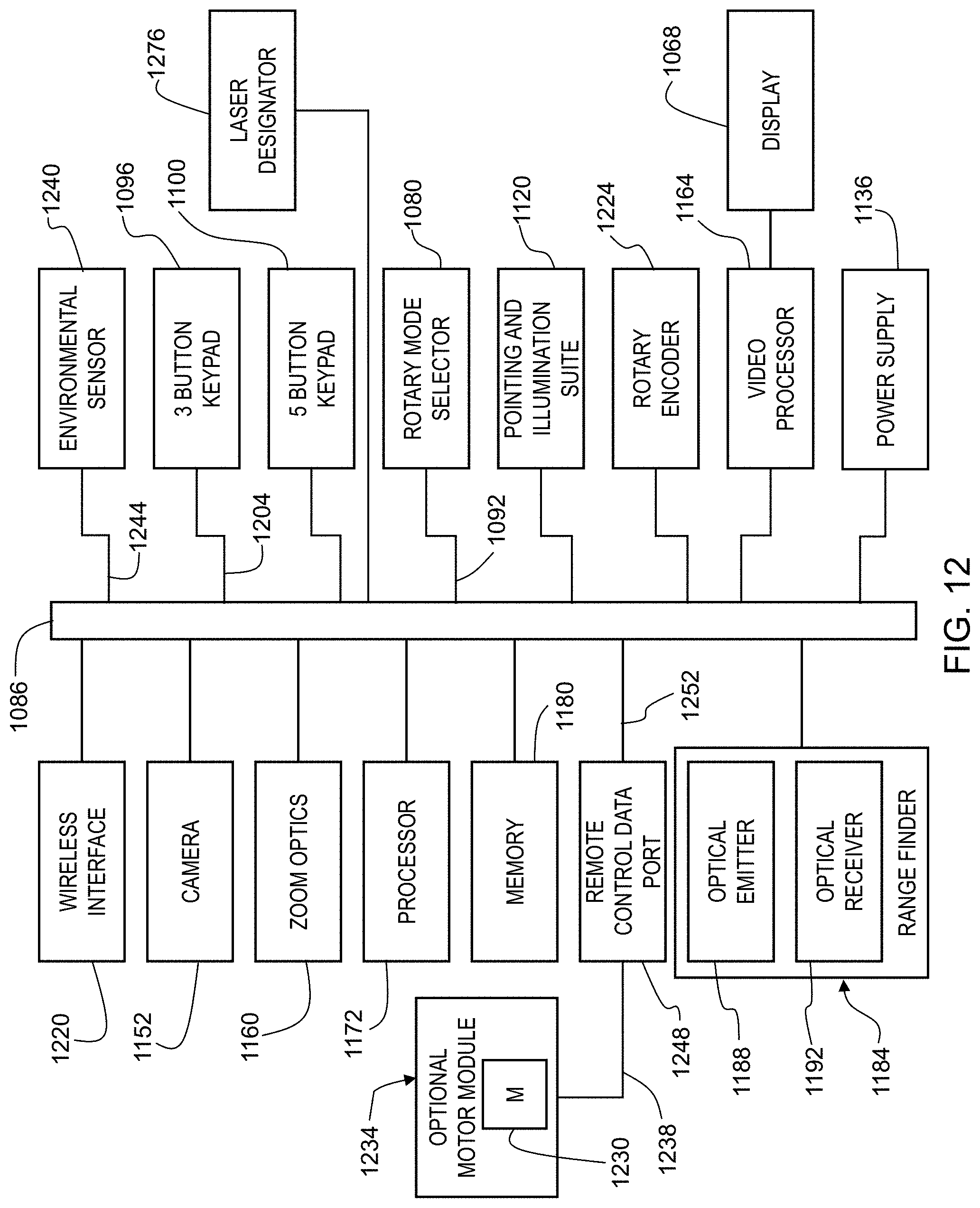 Patent US11781834 Figure 12 – Fire control system