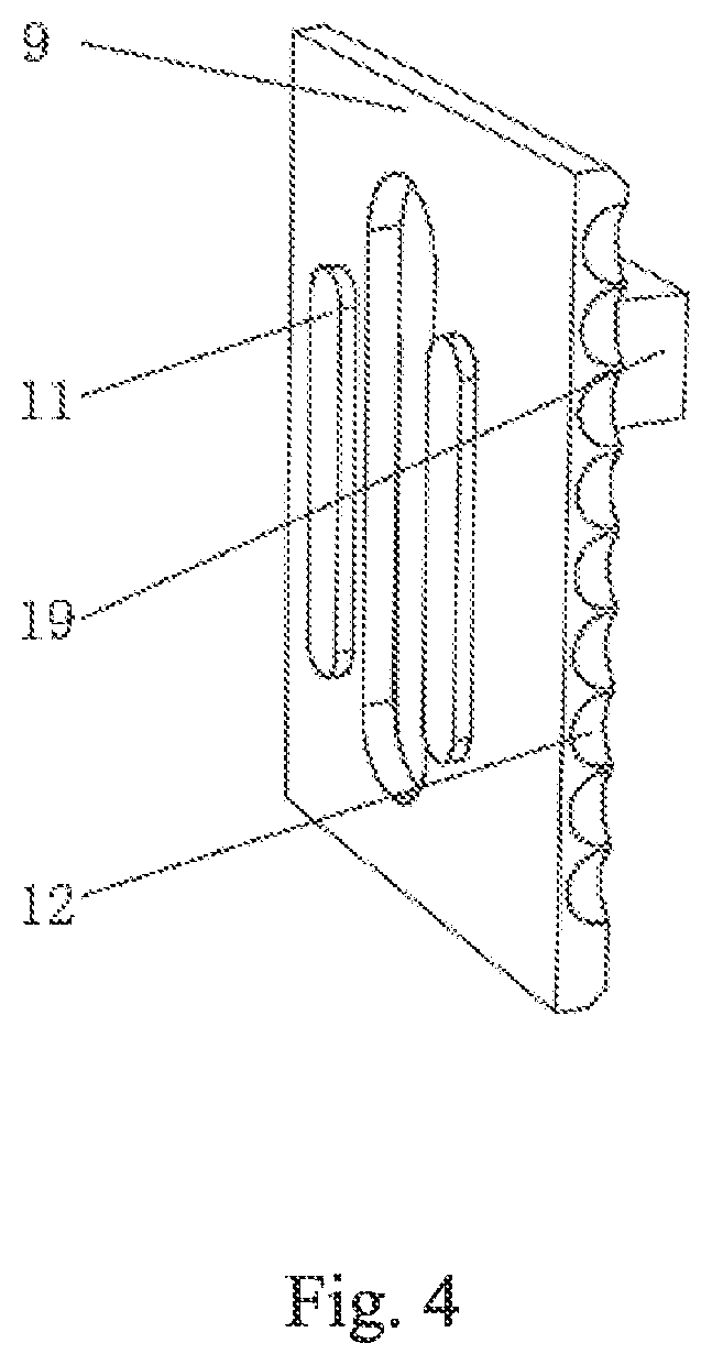 Patent US11781837 Figure 4 – Gun light positioned by a sliding guide rail