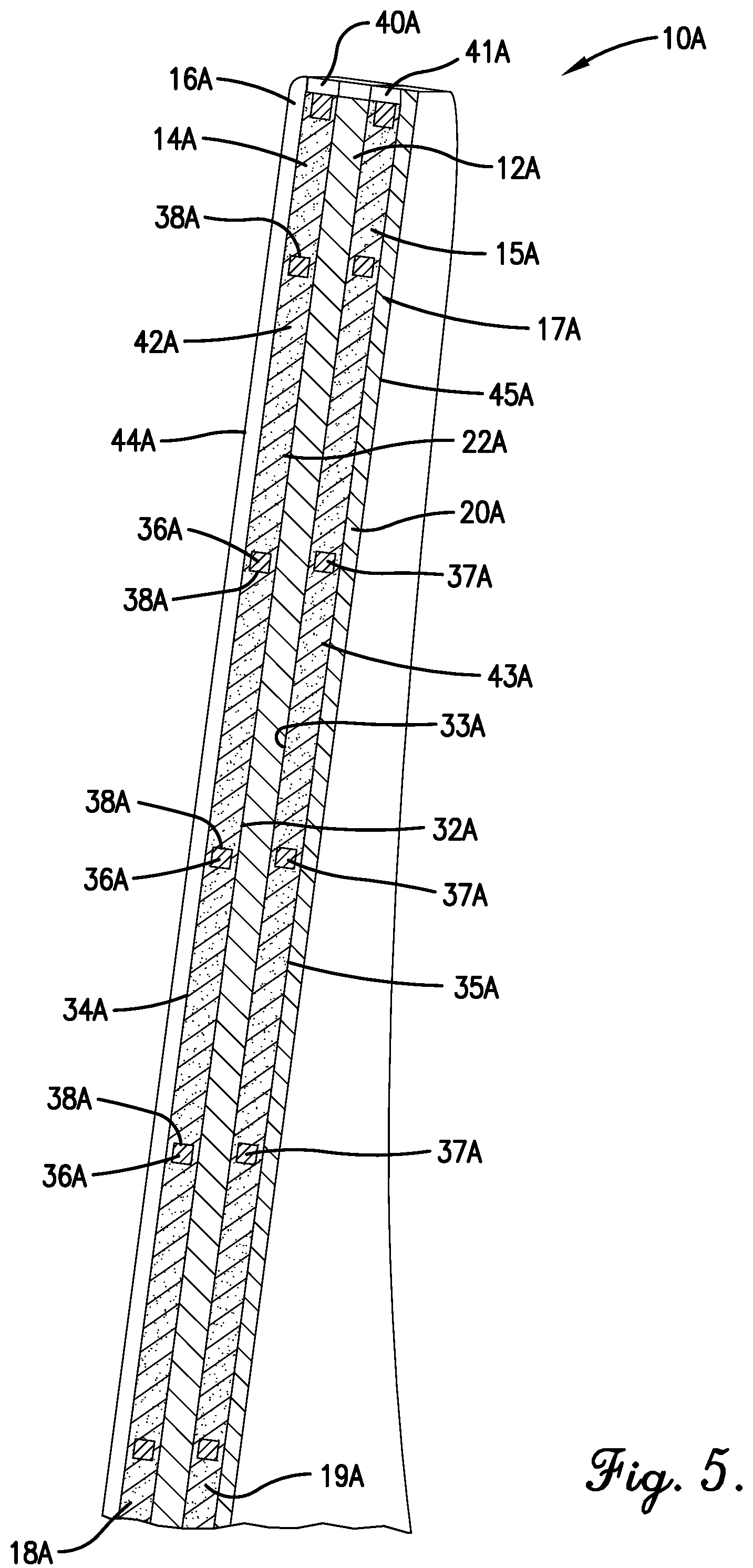 Patent US11781839 Figure 4 – Multi-layer wearable body armor