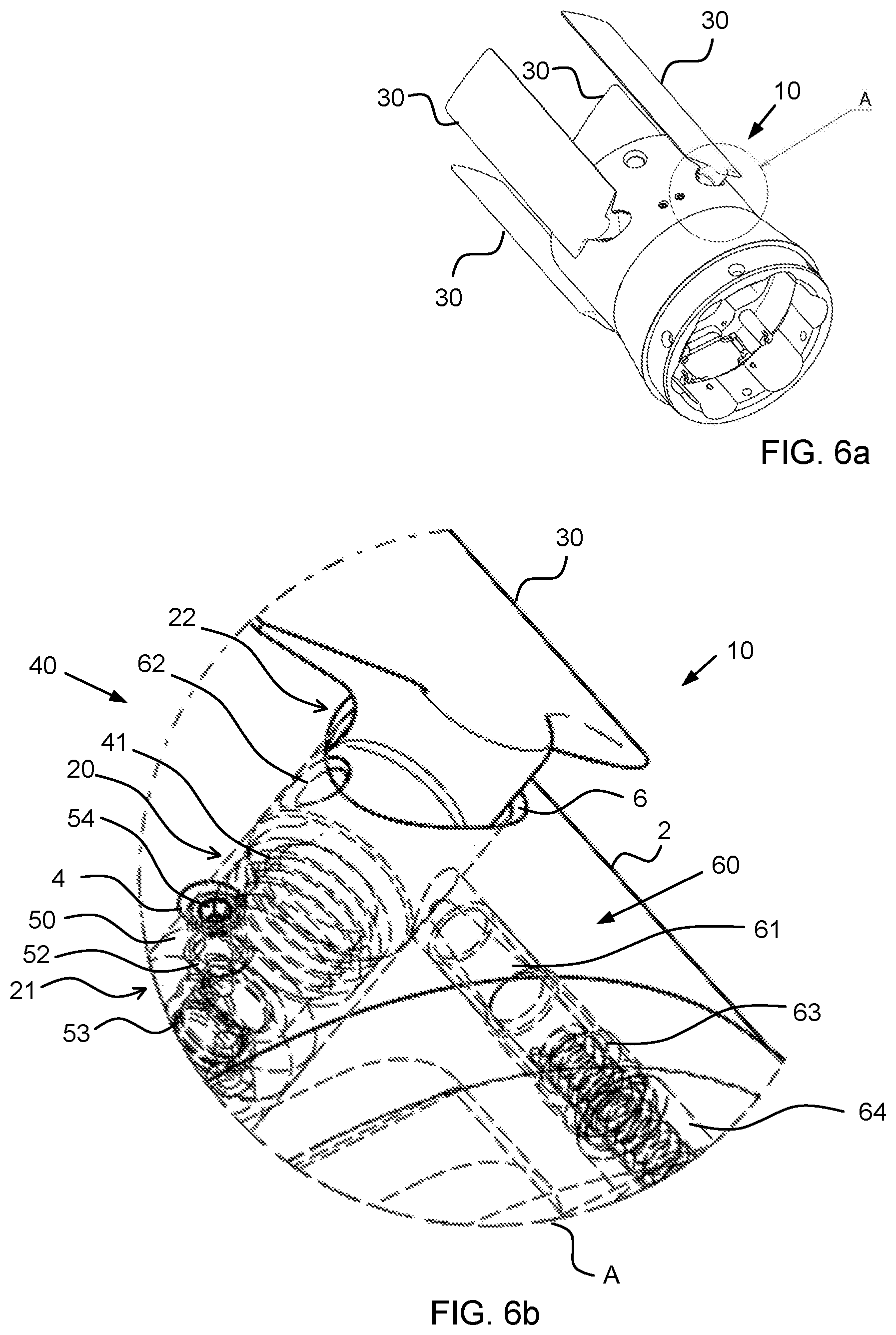 Patent US11781841 Figure 5 – Wing arrangement, a projectile, a method for deploying a wing blade, a use and a method for assembly