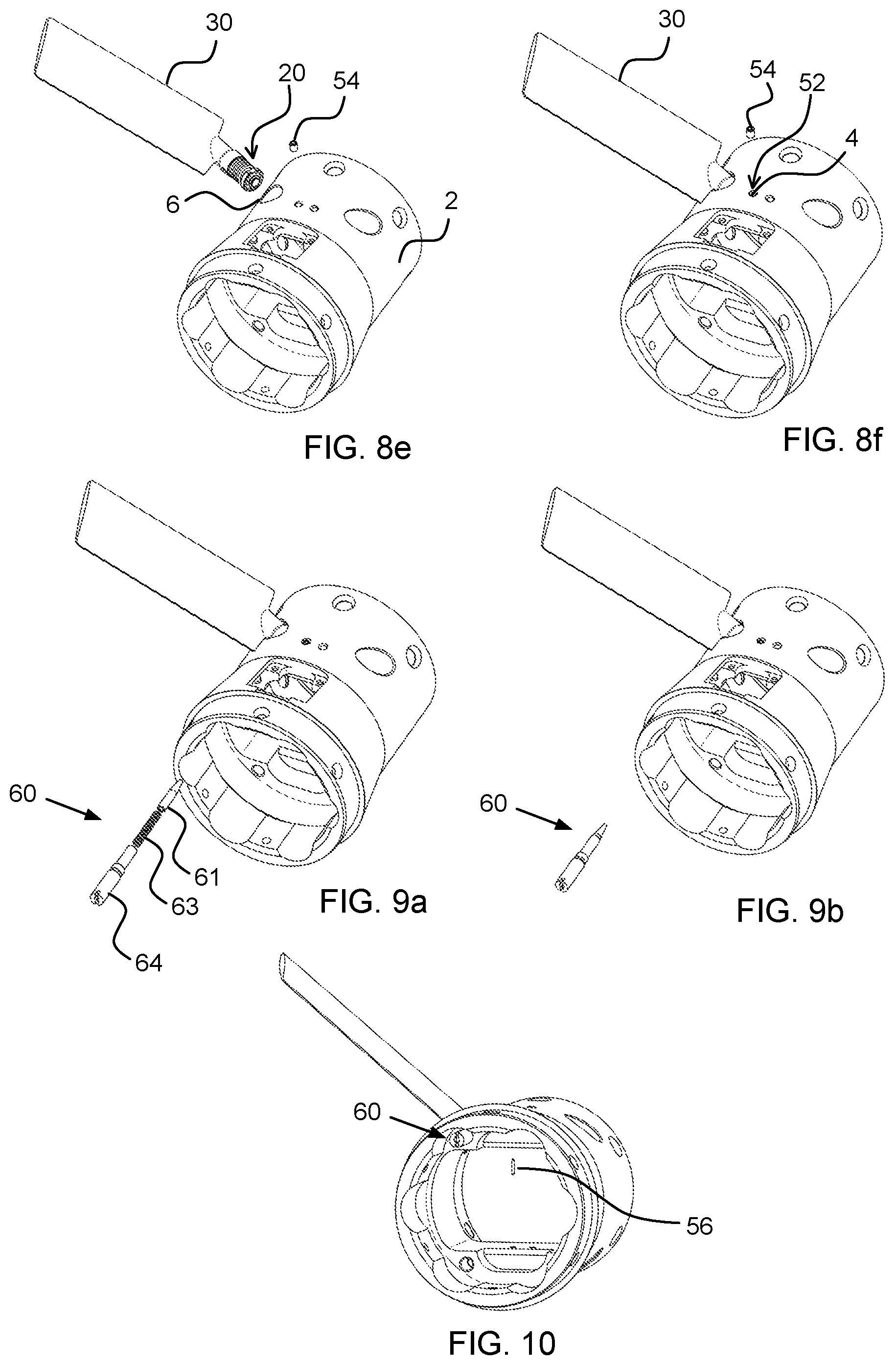 Patent US11781841 Figure 8 – Wing arrangement, a projectile, a method for deploying a wing blade, a use and a method for assembly