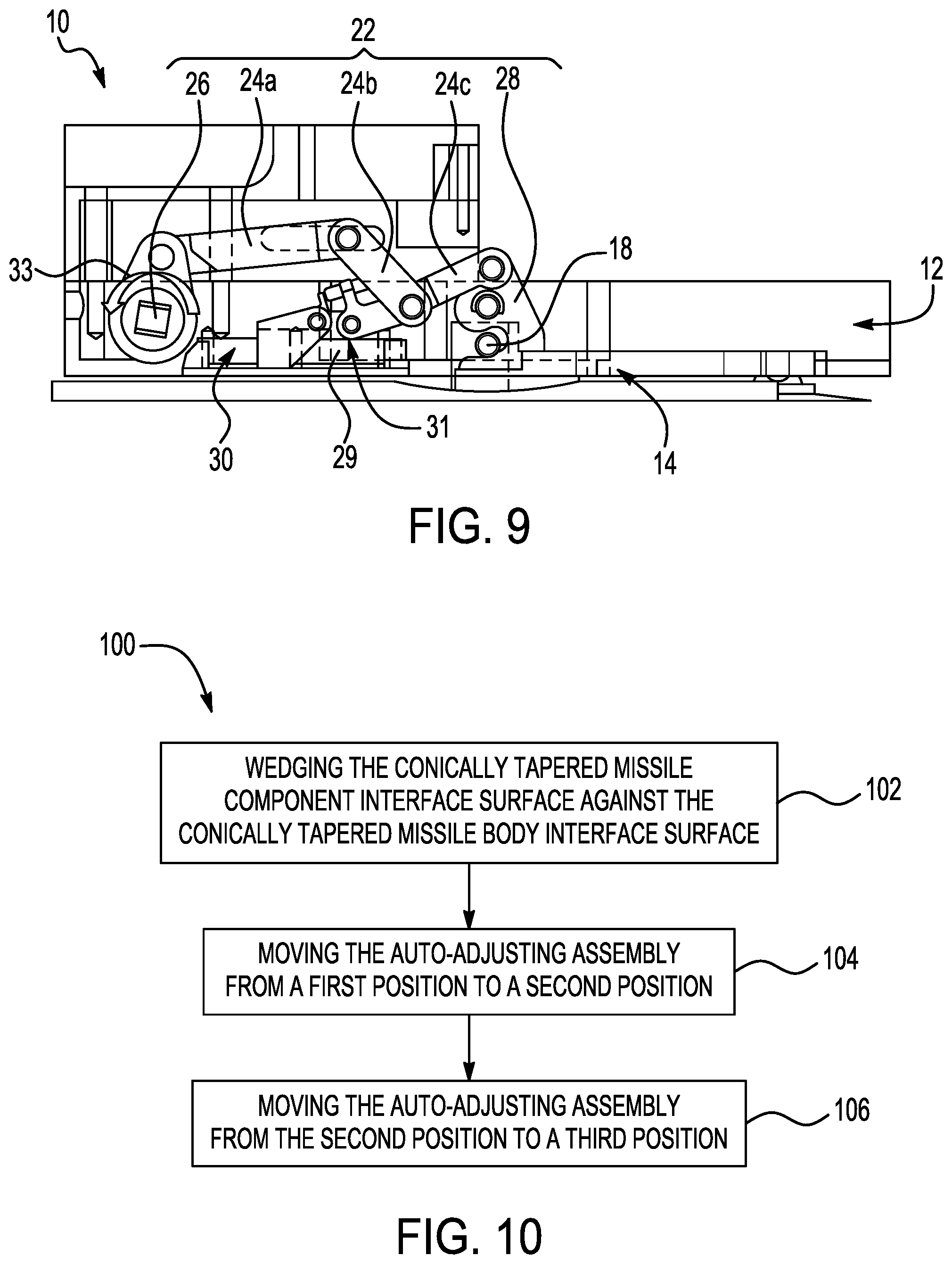 Patent US11781844 Figure 5 – Missile component attachment assembly