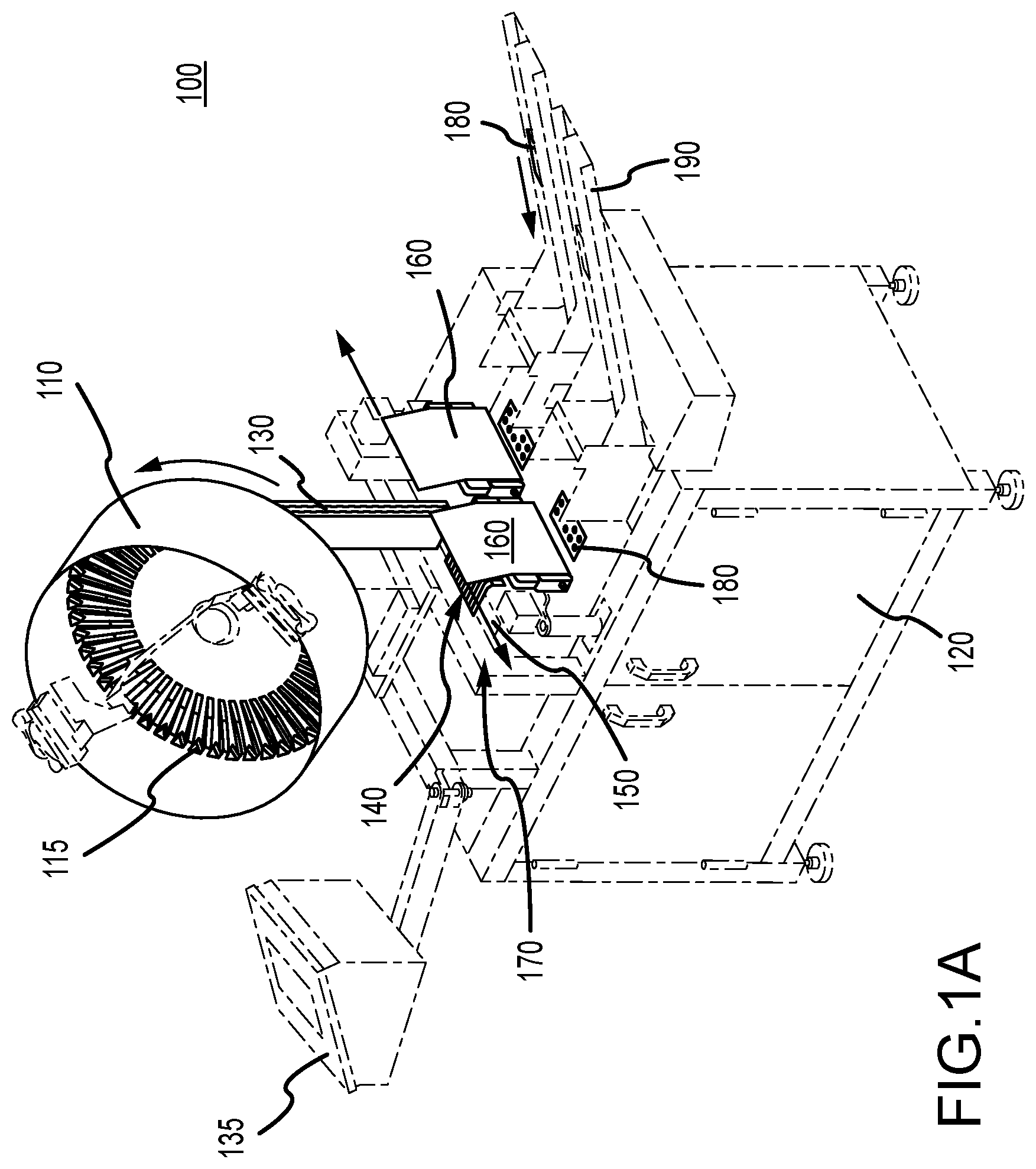Patent US11781846 Figure 1 – Configurable ammunition packaging apparatus