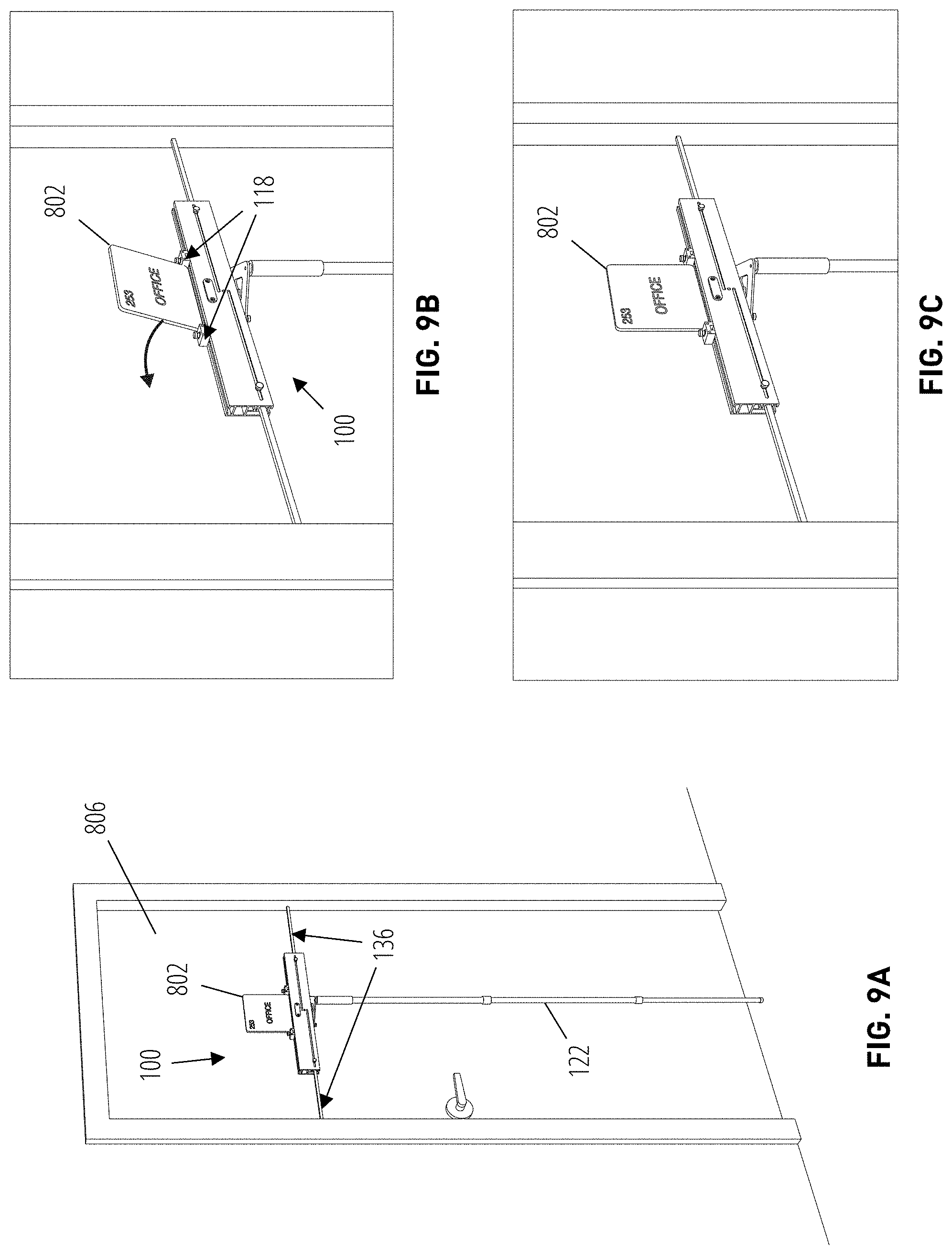 Patent US11781850 Figure 11 – Installation tool for affixing objects to a plurality of vertical surfaces and methods using thereof