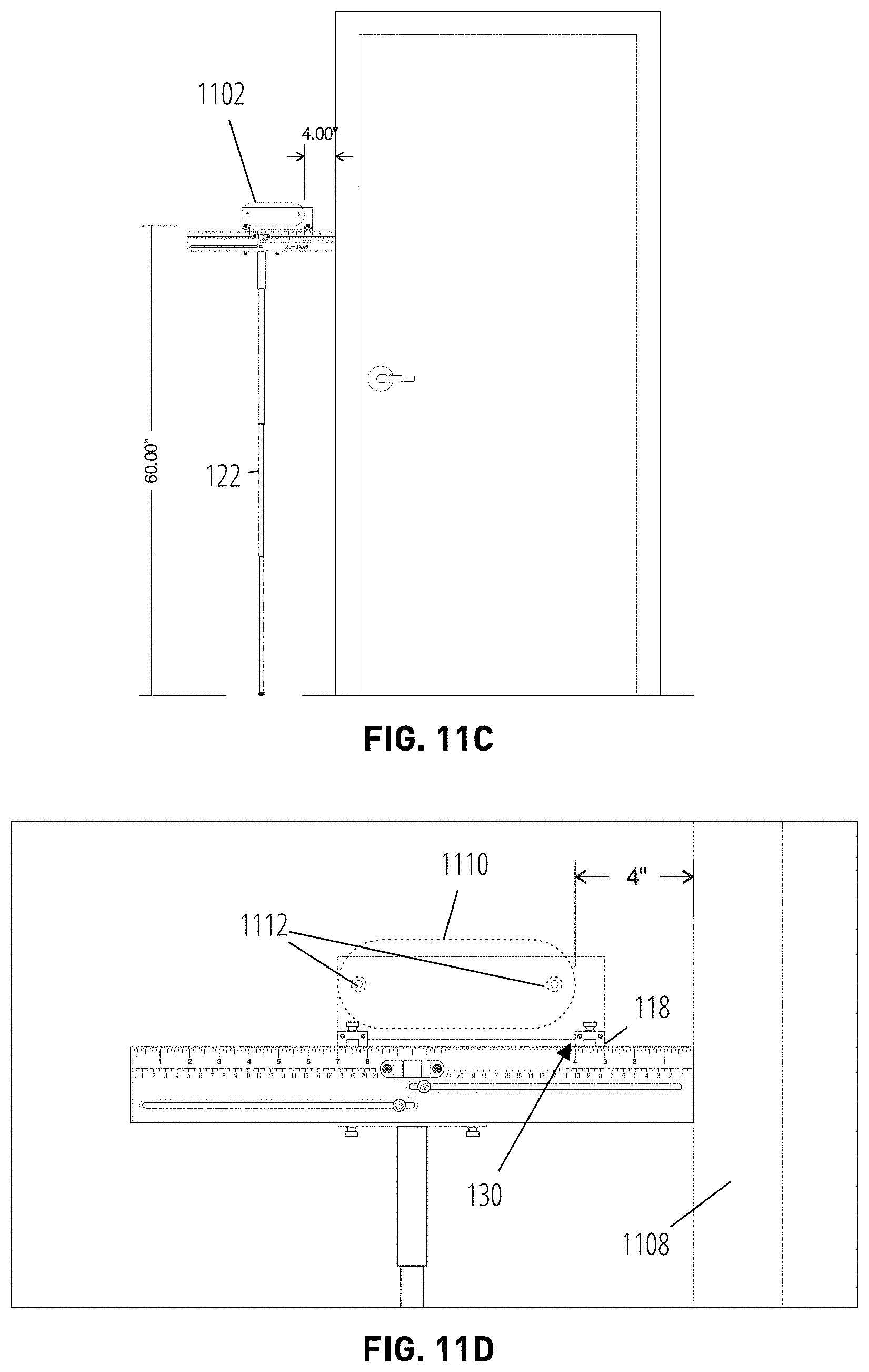 Patent US11781850 Figure 15 – Installation tool for affixing objects to a plurality of vertical surfaces and methods using thereof
