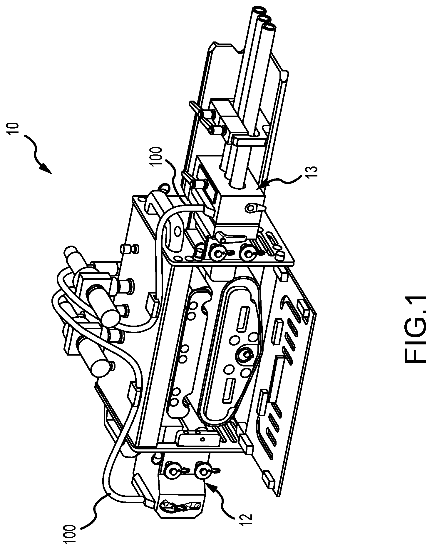 Patent US11781852 Figure 1 – Fluid lance stop position sensor detection method and system