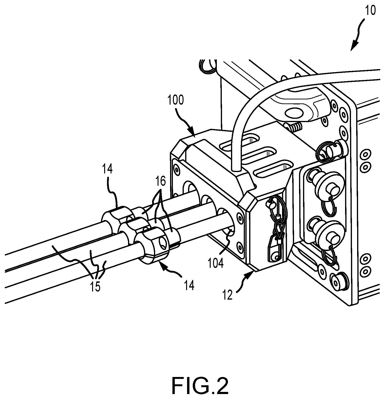 Patent US11781852 Figure 2 – Fluid lance stop position sensor detection method and system