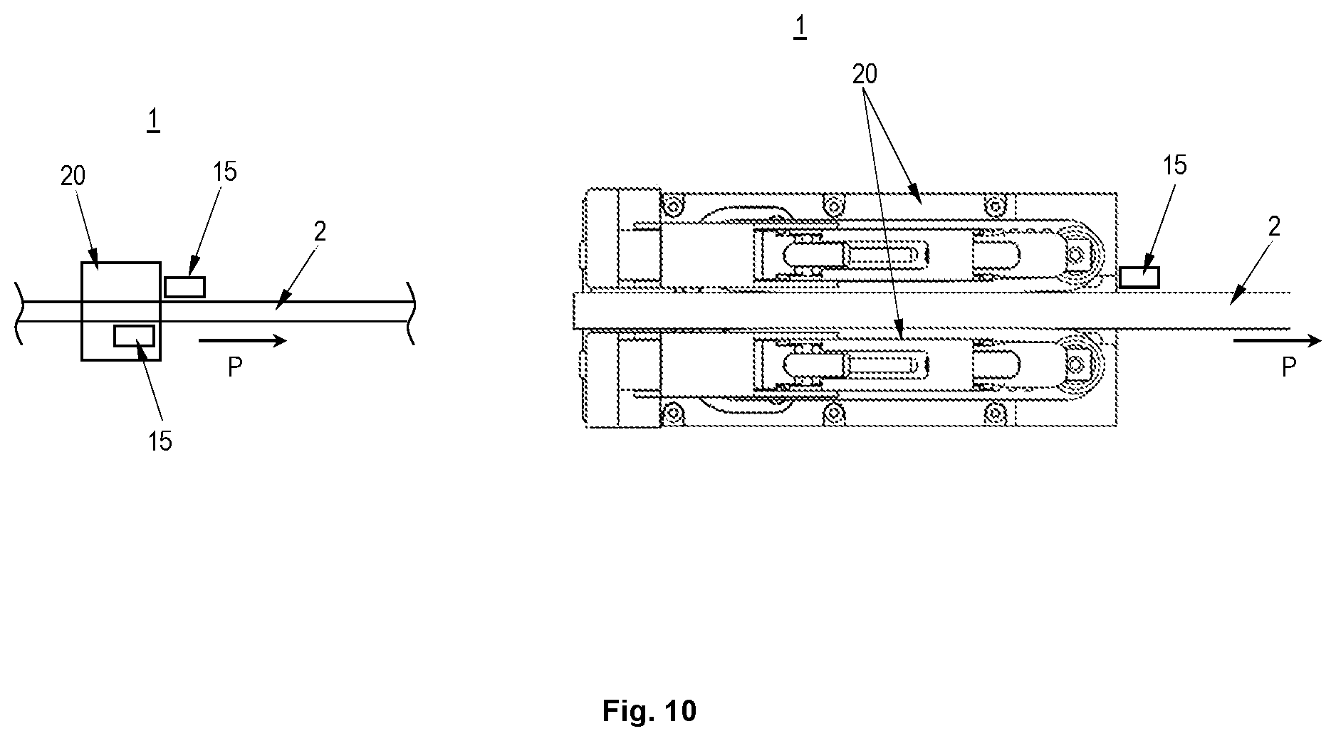 Patent US11781853 Figure 8 – Measurement device and method for measuring an advancement of a cable