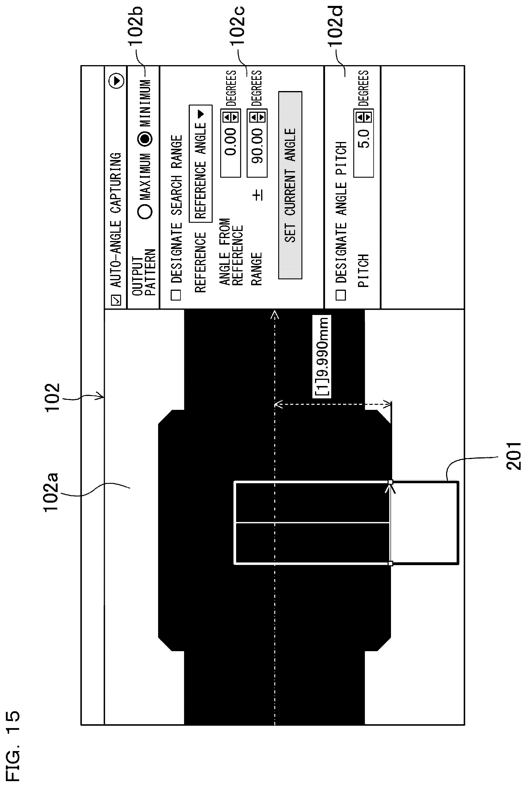 Patent US11781856 Figure 14 – Image dimension measurement device
