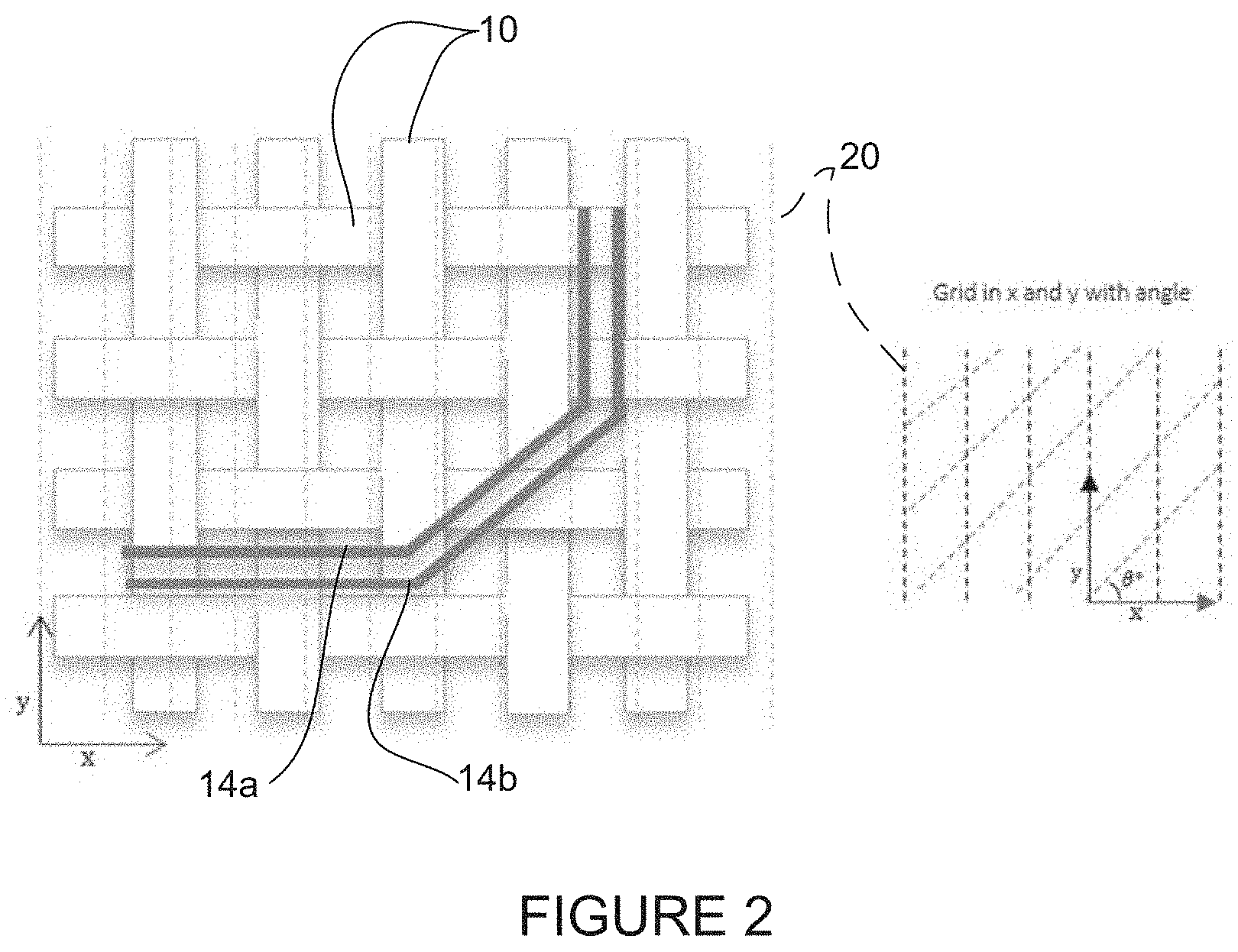 Patent US11781858 Figure 2 – Fiber weave skew assessment for printed circuit boards