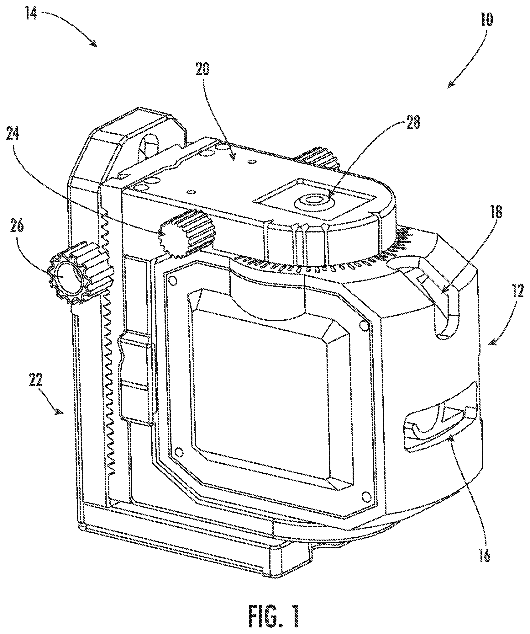 Patent US11781865 Figure 1 – Laser projection tools and mounting accessories